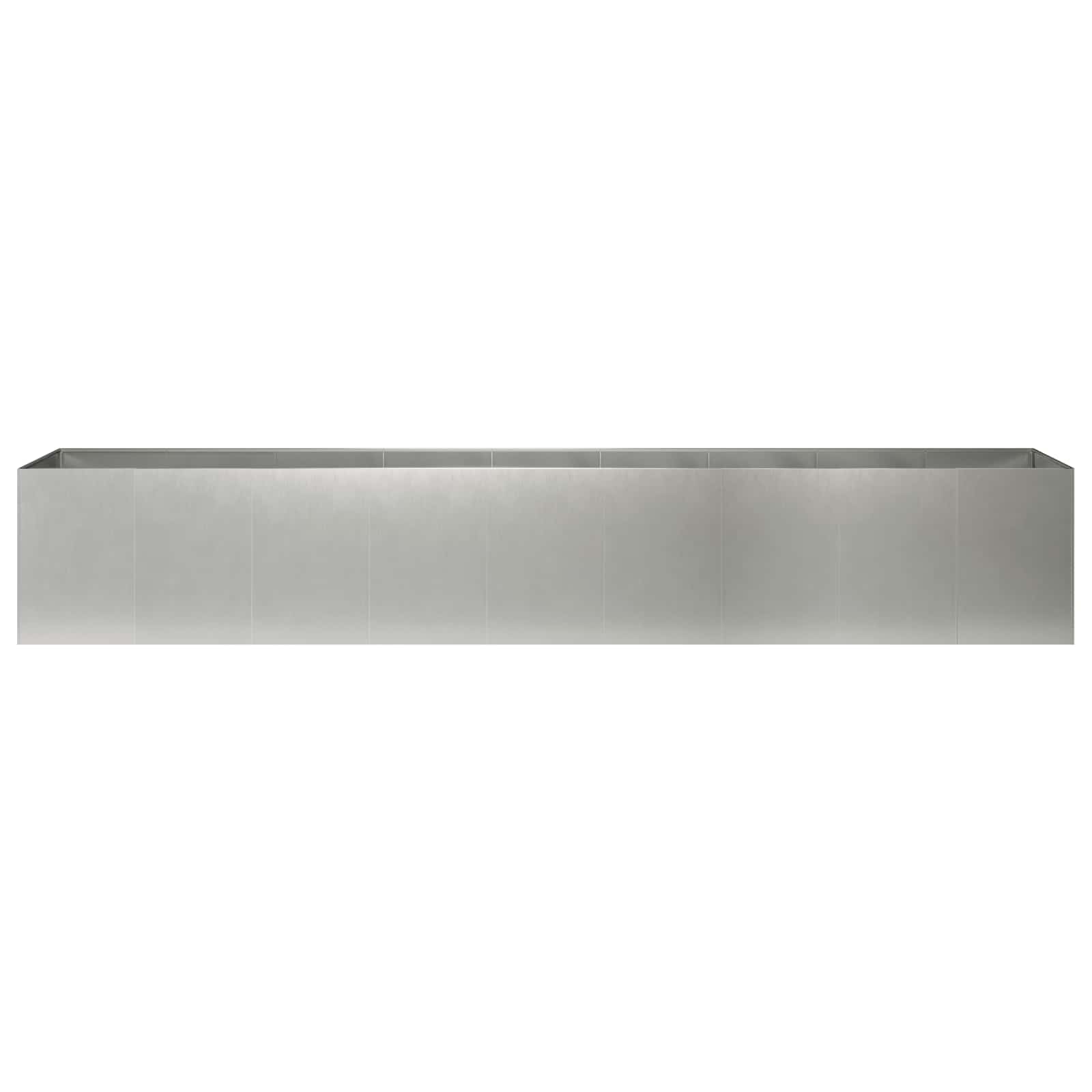 Vaso da giardino Argento 360 x 40 x 60 cm Acciaio Inox