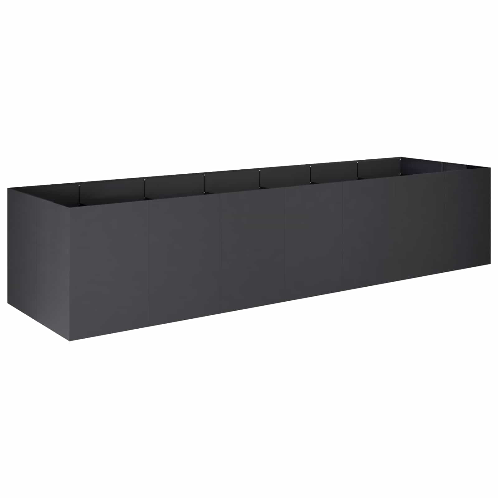Vaso da giardino Nero 280 x 80 x 60 cm