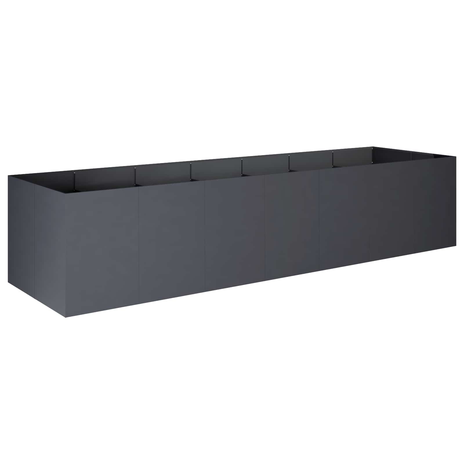 Vaso da giardino Antracite 280 x 80 x 60 cm