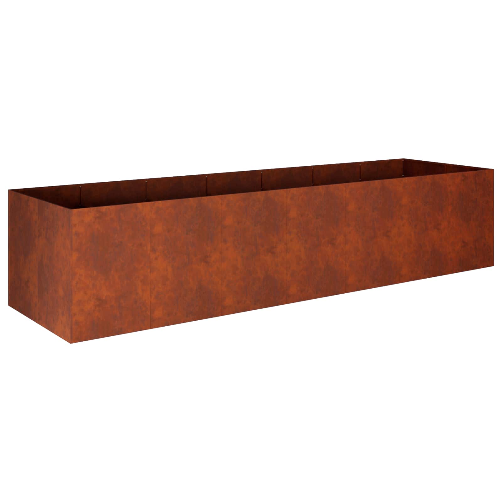 Vaso da giardino Ruggine 280 x 80 x 60 cm Acciaio Corten