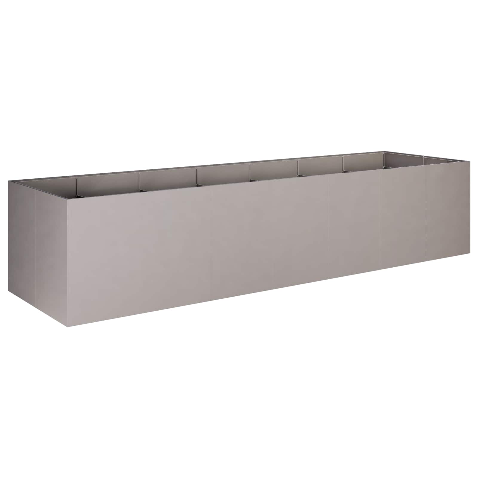 Vaso da giardino Ruggine 280 x 80 x 60 cm Acciaio Corten
