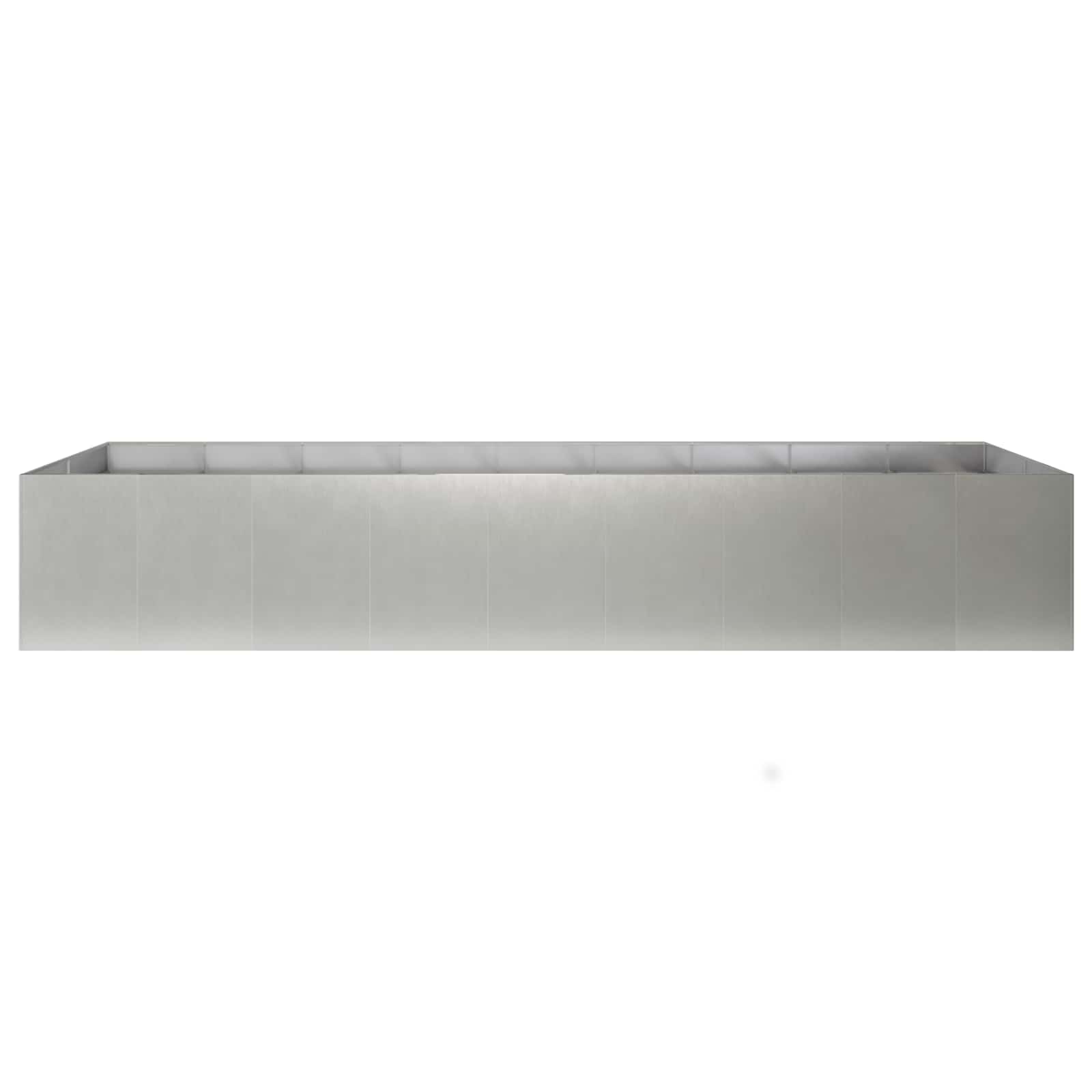 Vaso da giardino Argento 360 x 80 x 60 cm Acciaio Inox