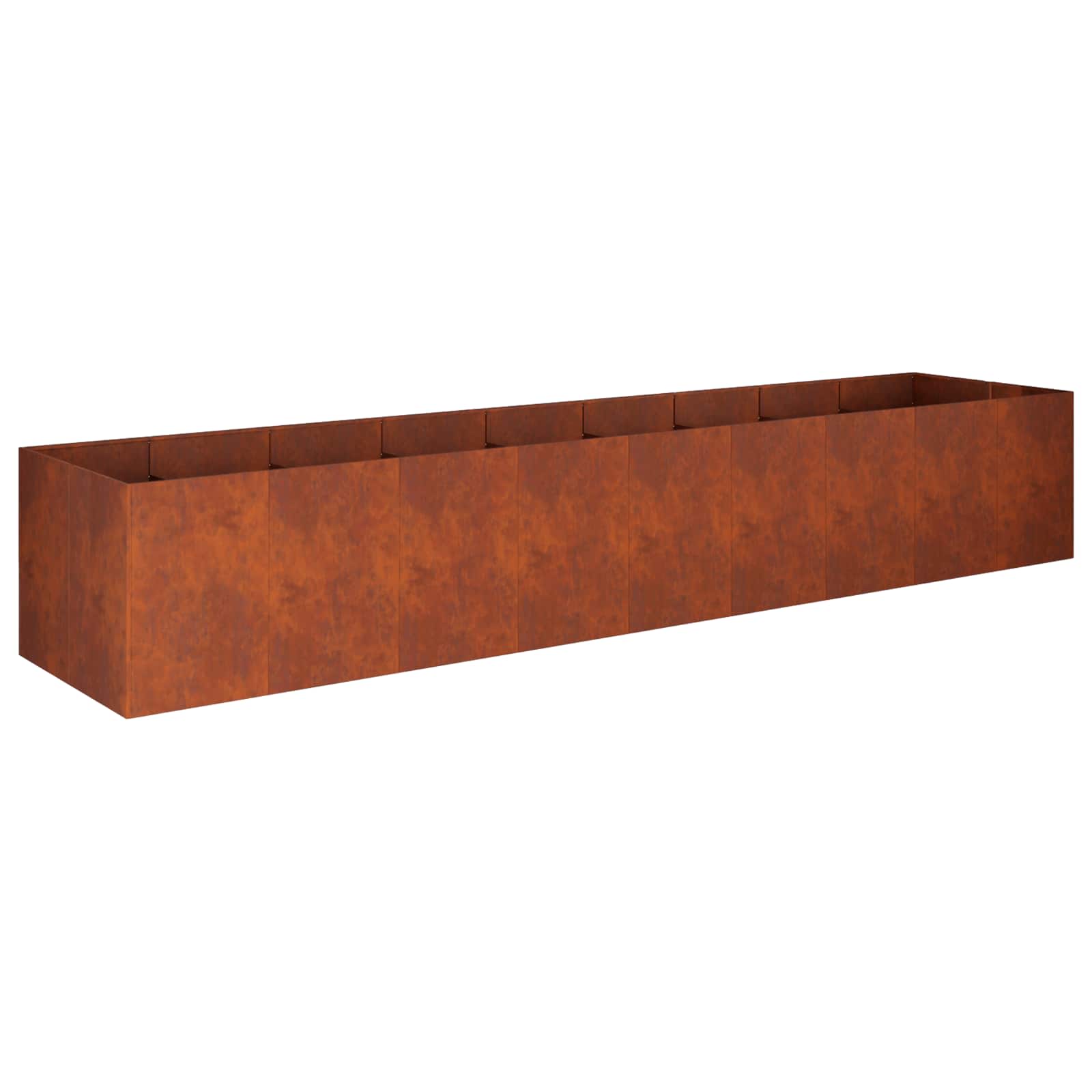 Vaso da giardino Ruggine 360 x 80 x 60 cm Acciaio Corten