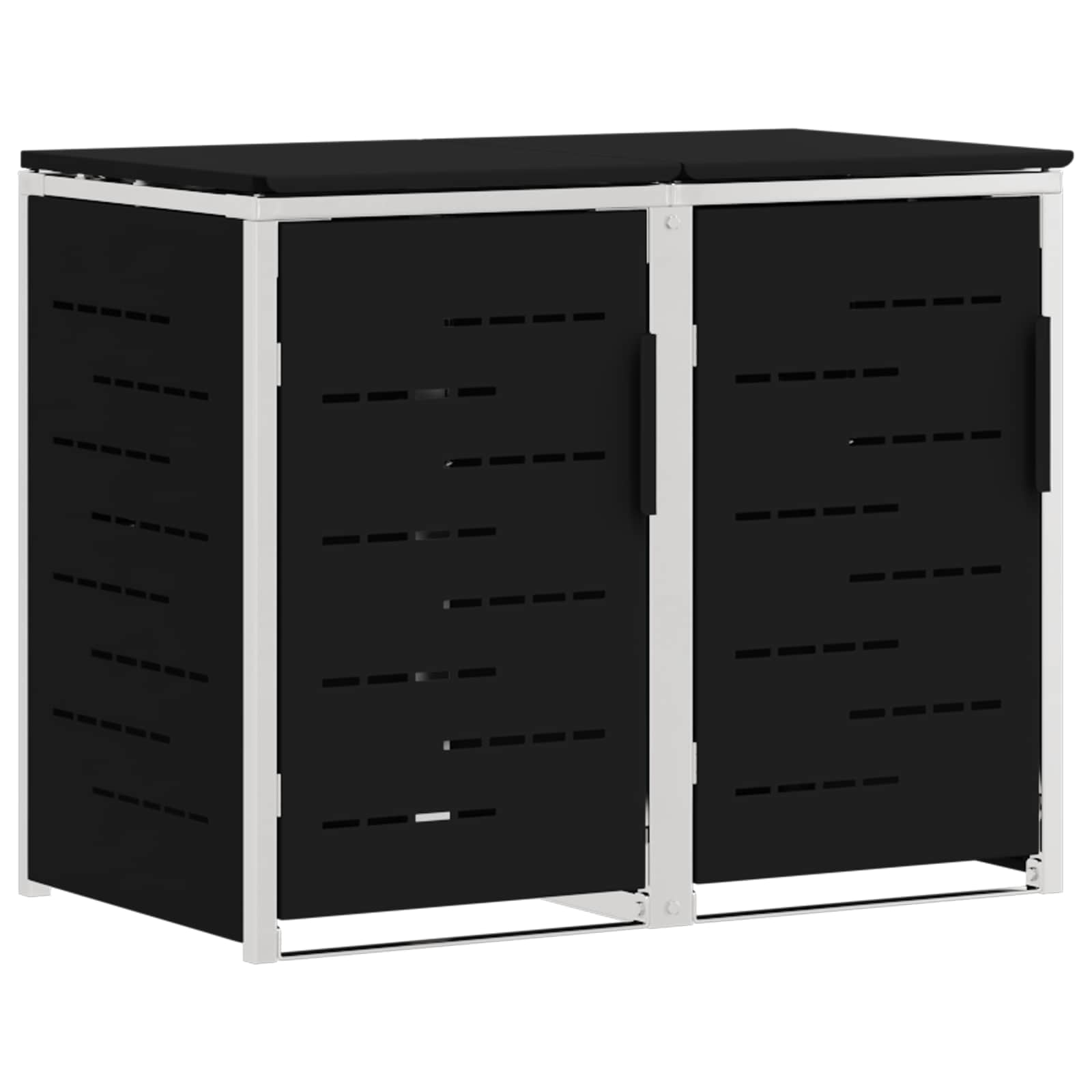 Stoccaggio contenitore a ruote for 2 Bins 240L Acciaio Inox