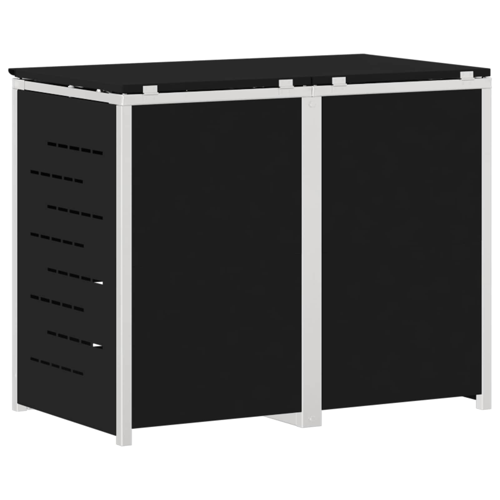Stoccaggio contenitore a ruote for 2 Bins 240L Acciaio Inox