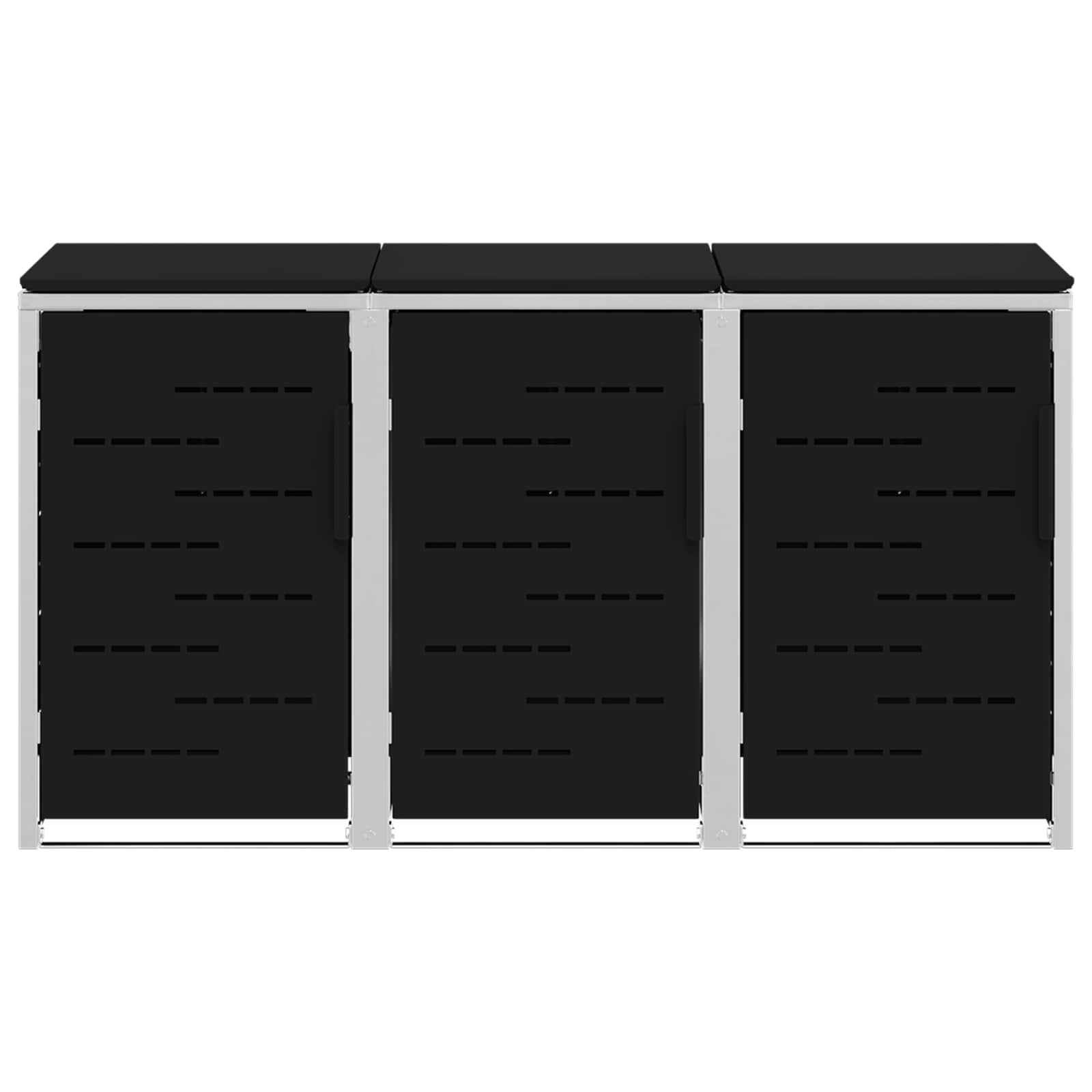 Stoccaggio contenitore a ruote for 3 Bins 240L Acciaio Inox