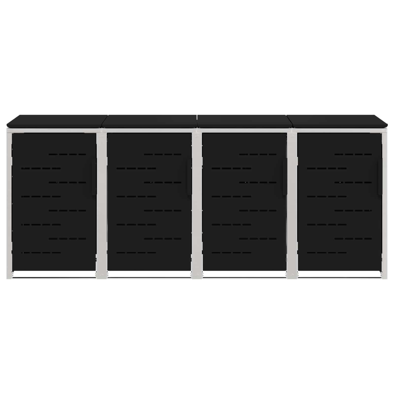 Stoccaggio contenitore a ruote for 4 Bins 240L Acciaio Inox