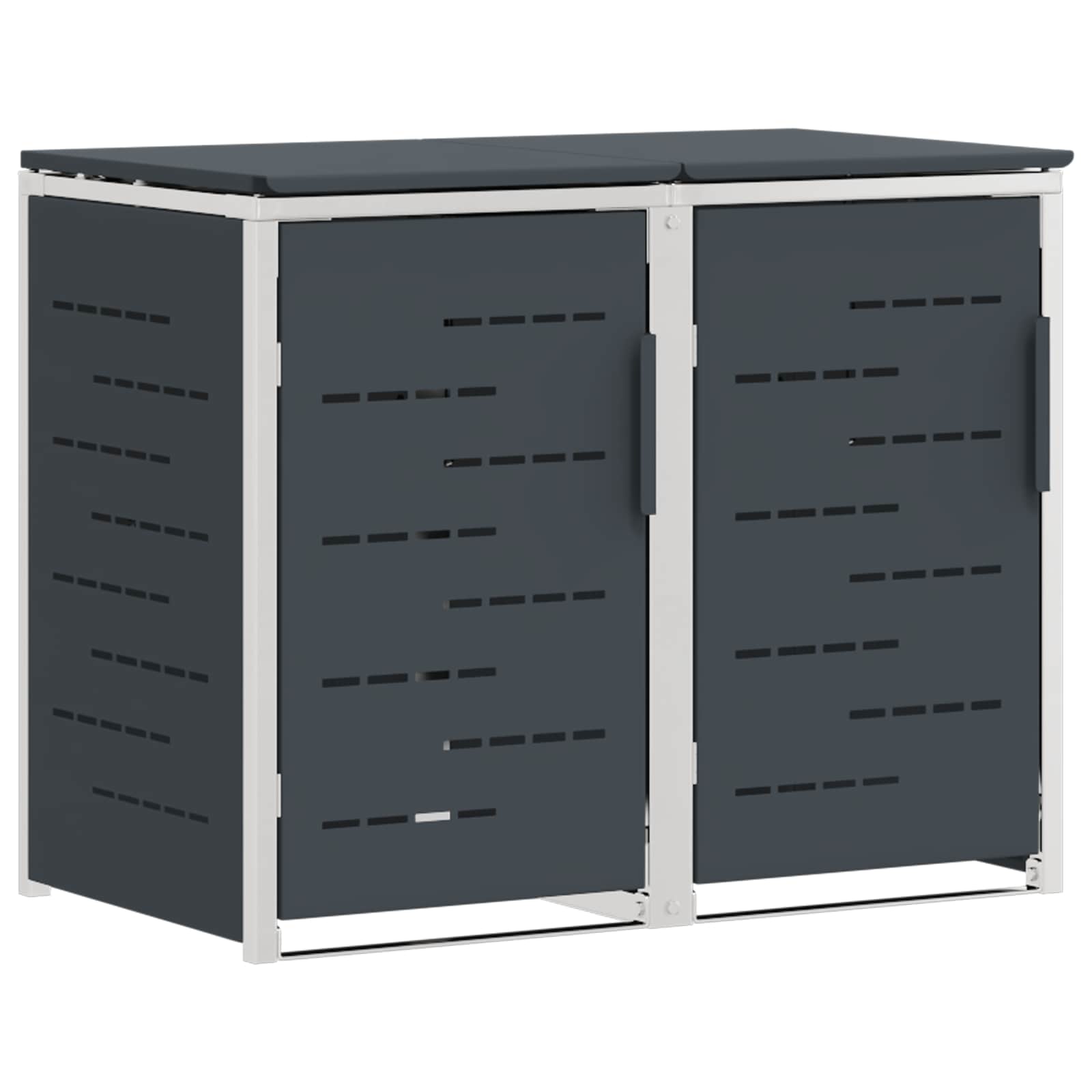 Stoccaggio contenitore a ruote for 2 Bins 240L Acciaio Inox