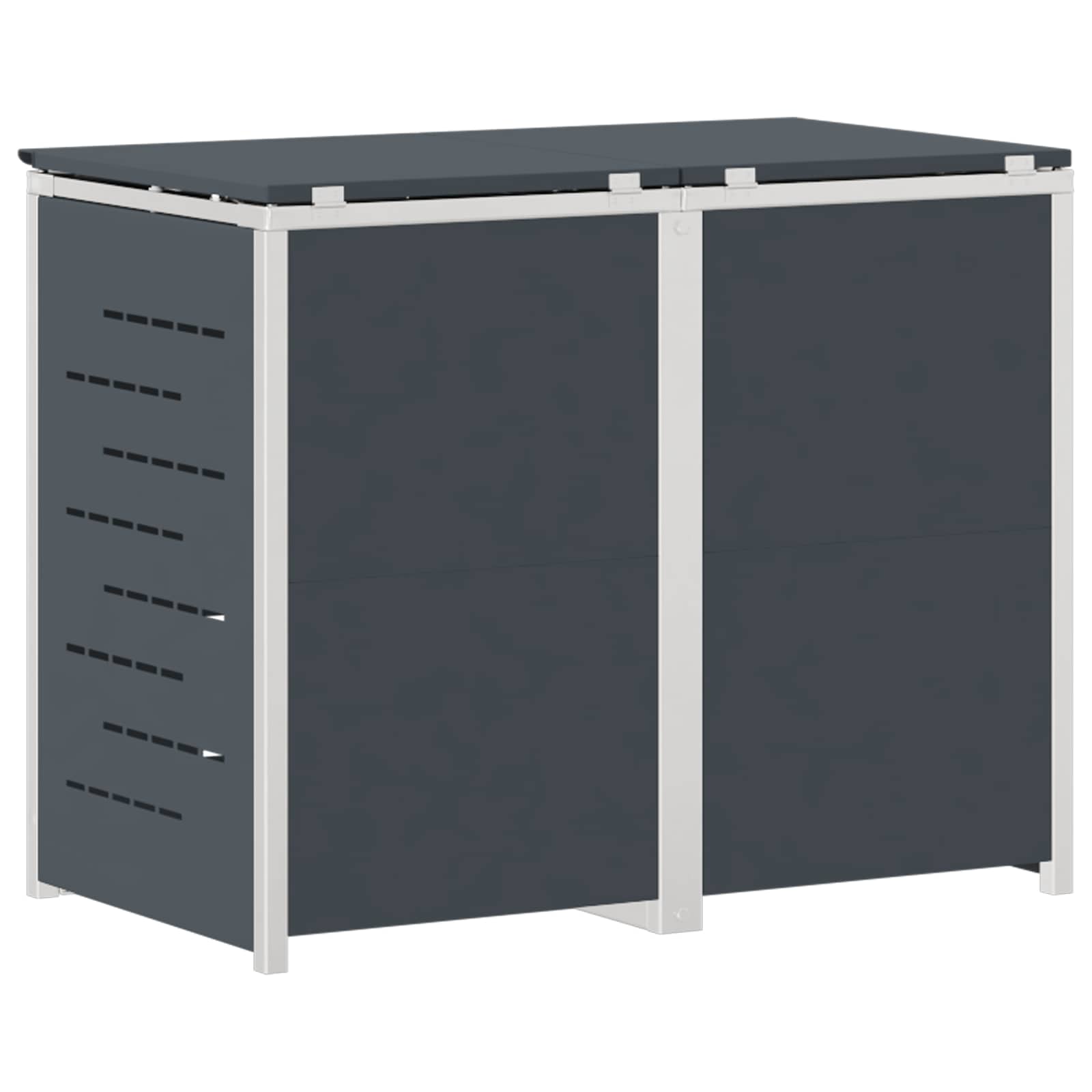 Stoccaggio contenitore a ruote for 2 Bins 240L Acciaio Inox