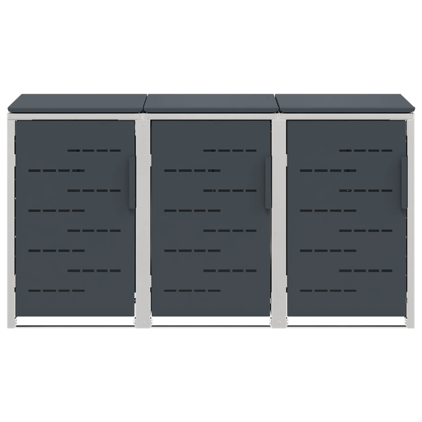 Stoccaggio contenitore a ruote for 3 Bins 240L Acciaio Inox