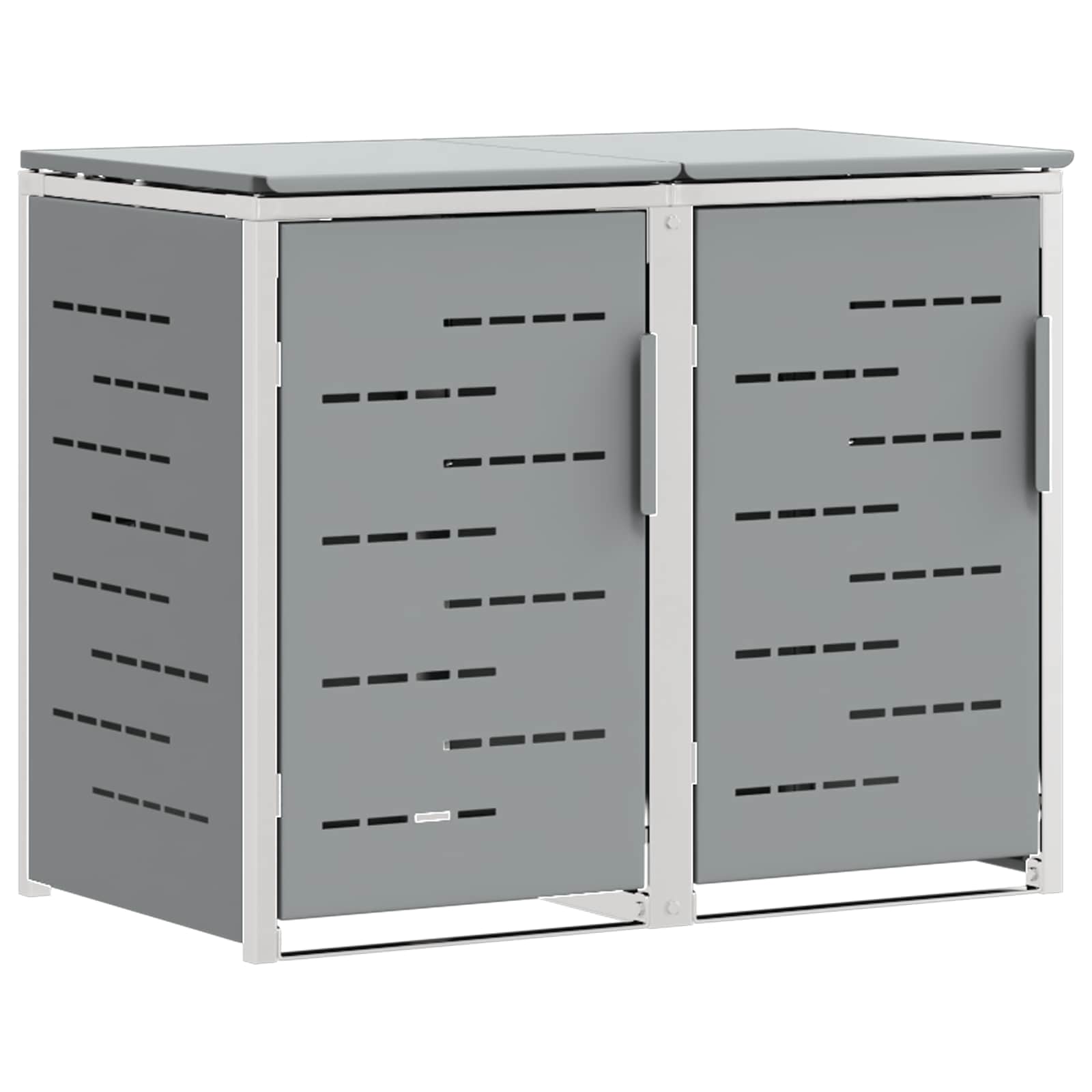 Stoccaggio contenitore a ruote for 2 Bins 240L Acciaio Inox