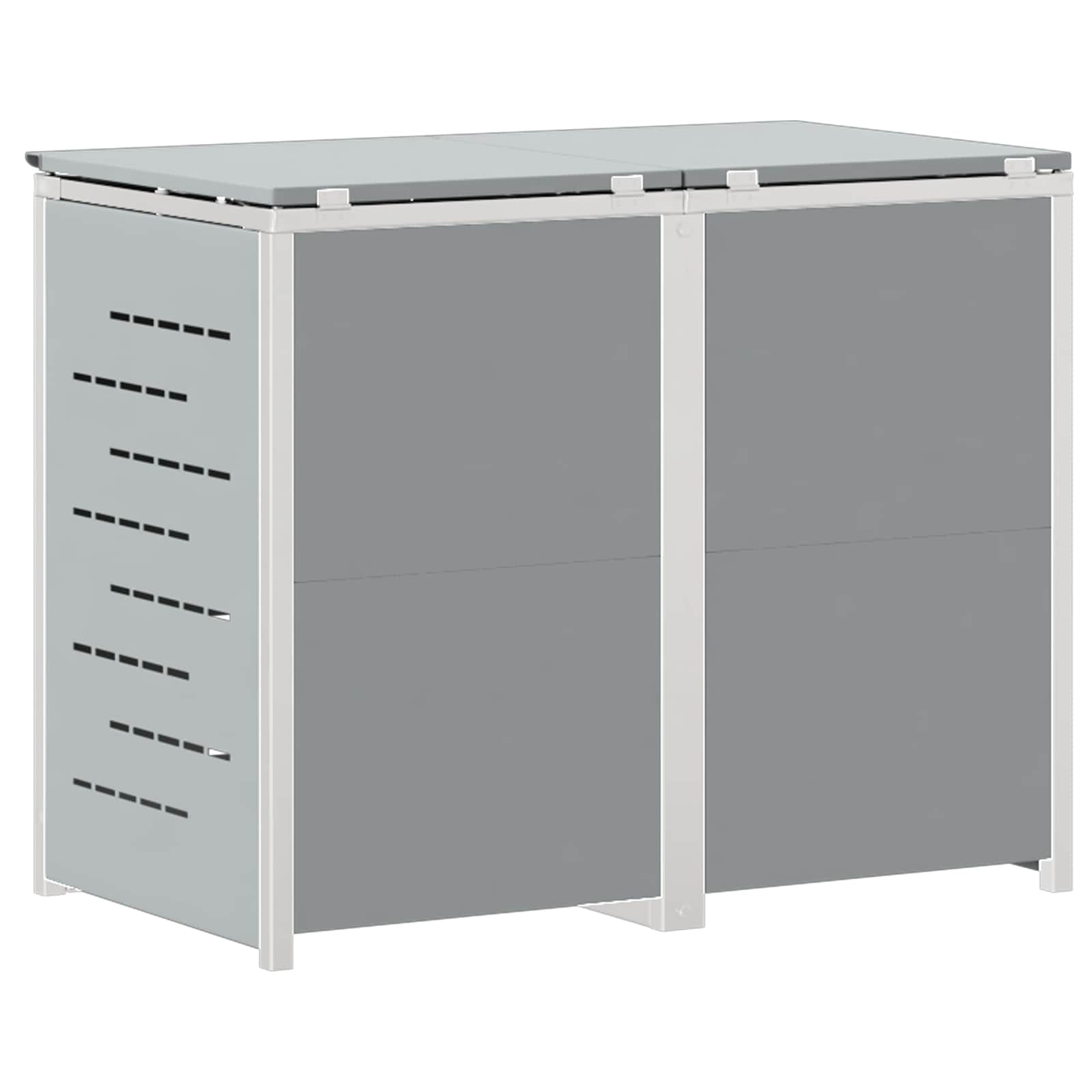 Stoccaggio contenitore a ruote for 2 Bins 240L Acciaio Inox