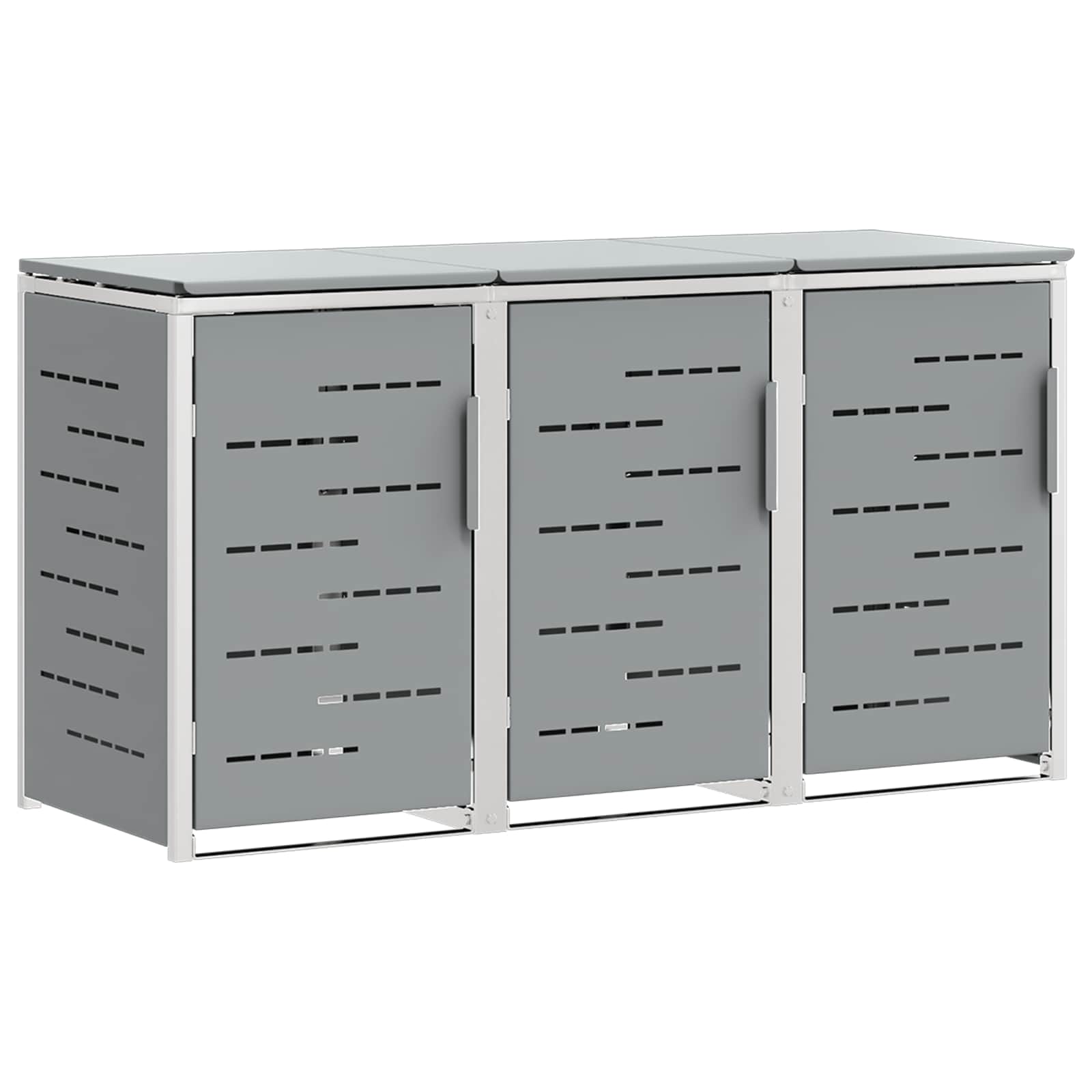 Stoccaggio contenitore a ruote Acciaio Inox Grigio