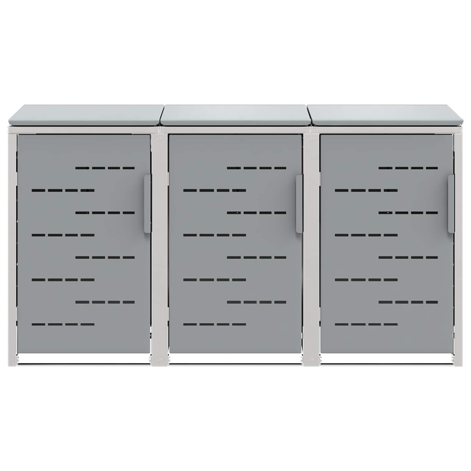 Stoccaggio contenitore a ruote Acciaio Inox Grigio