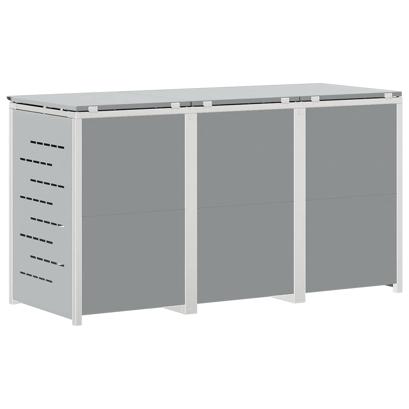 Stoccaggio contenitore a ruote Acciaio Inox Grigio