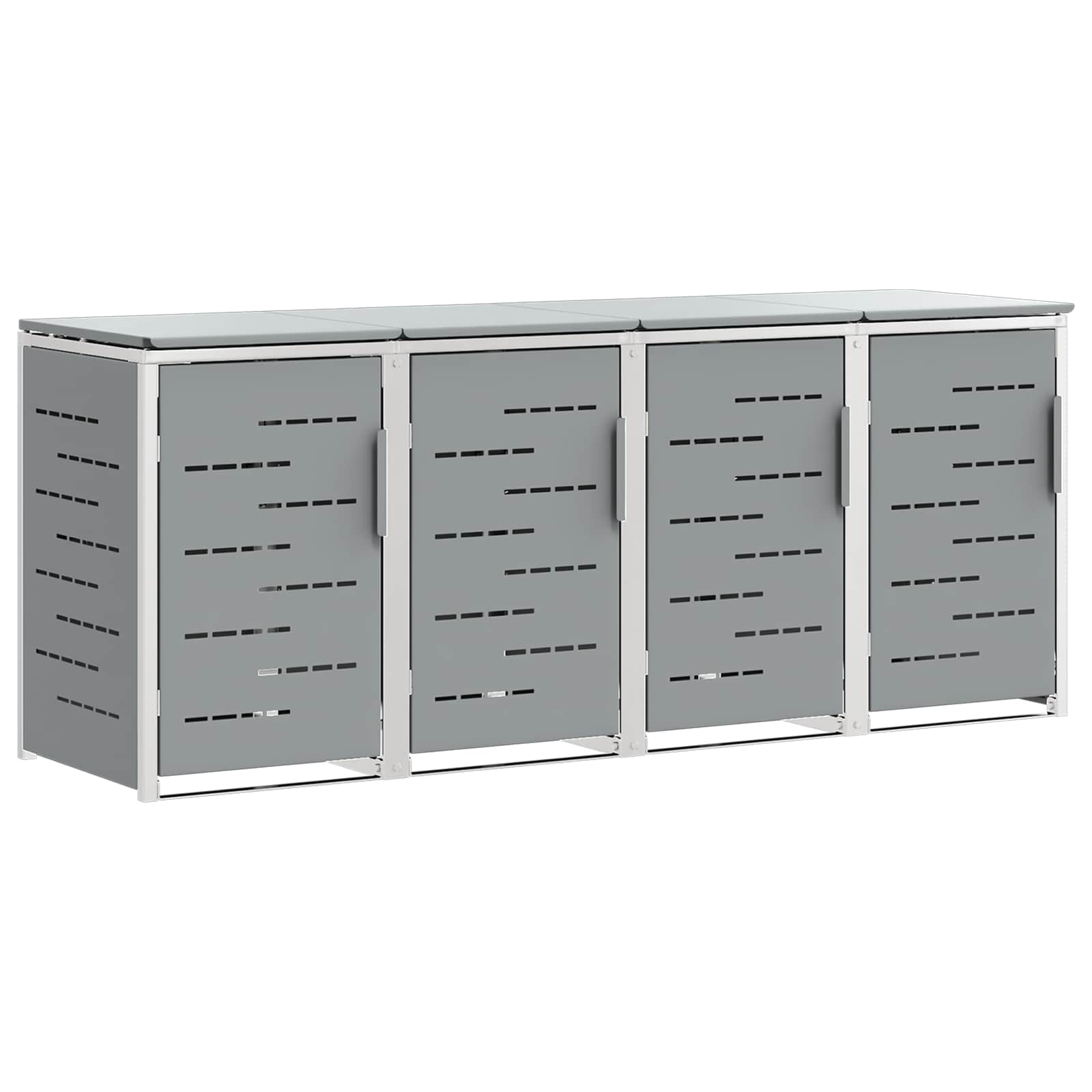 Stoccaggio contenitore a ruote for 4 Bins 240L Acciaio Inox
