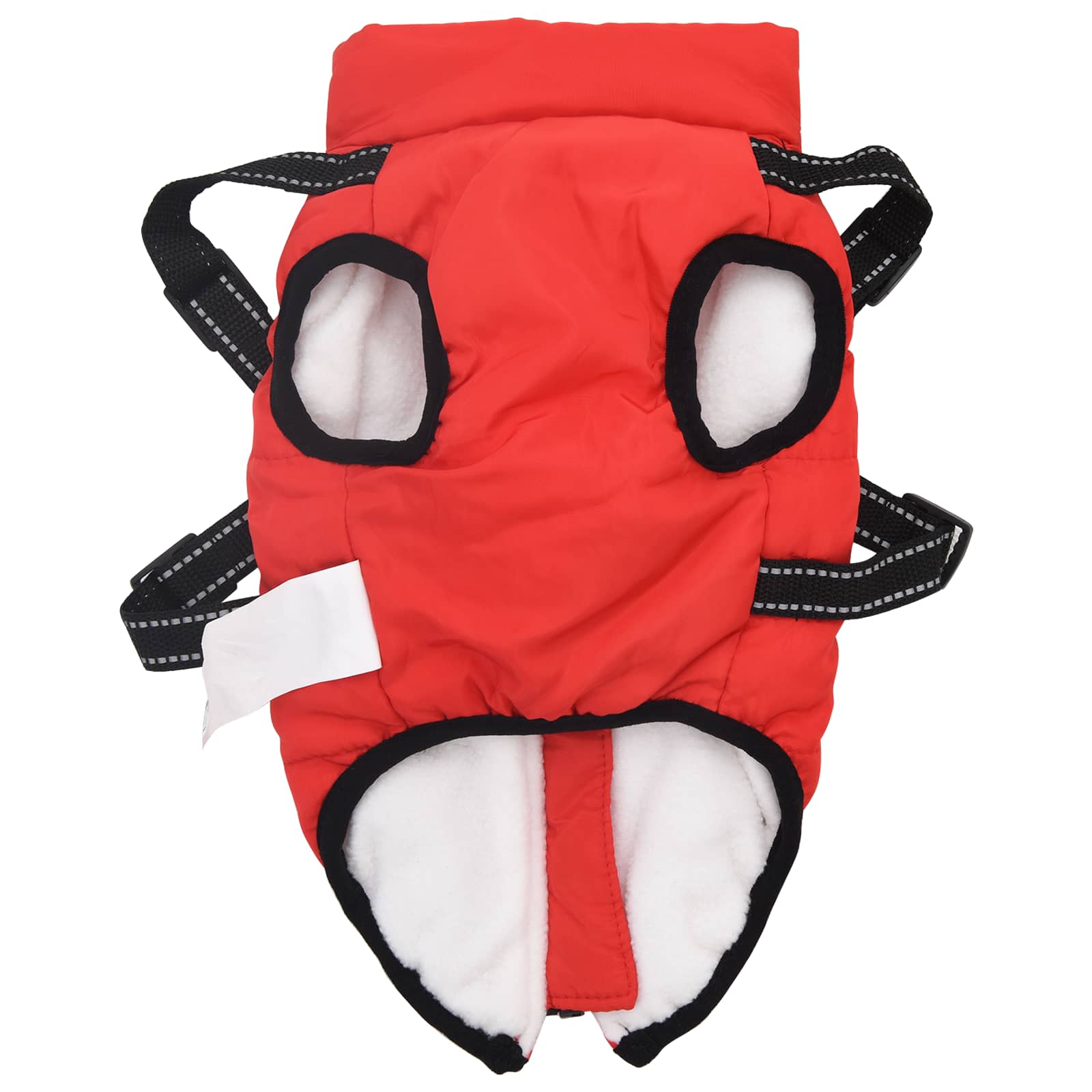 Cappotto per Cani Rosso L40 Pile e Poliestere