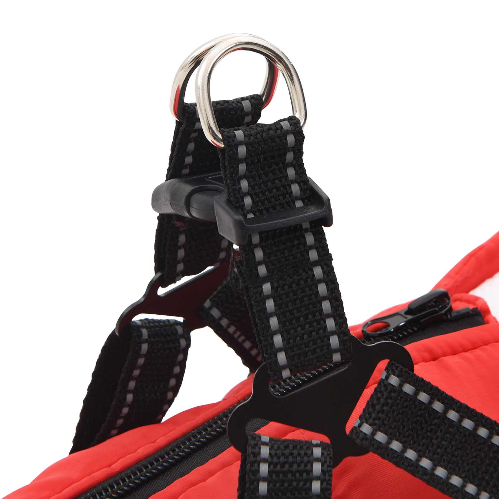 Cappotto per Cani Rosso L40 Pile e Poliestere