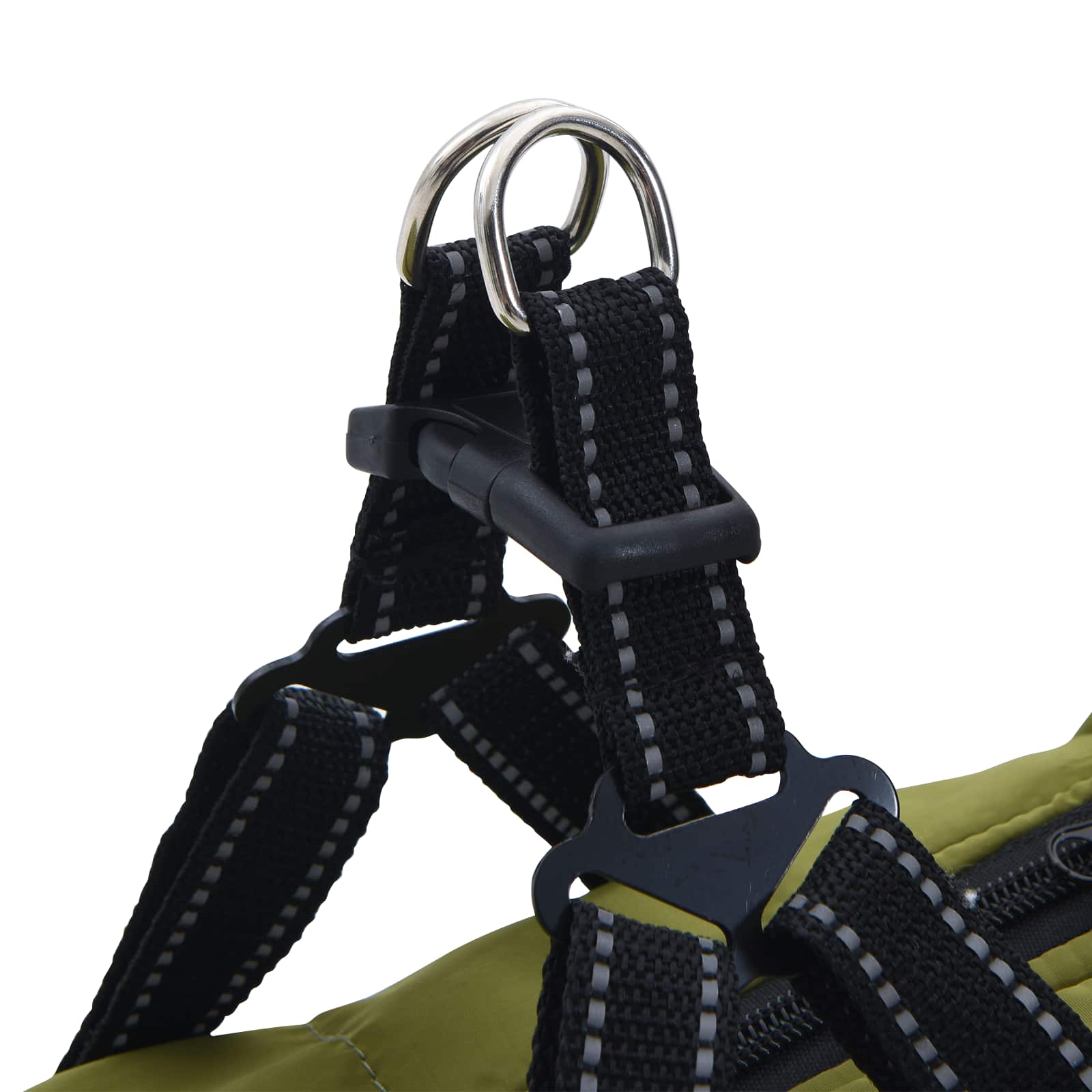 Cappotto per Cani Verde militare L28 Pile e Poliestere