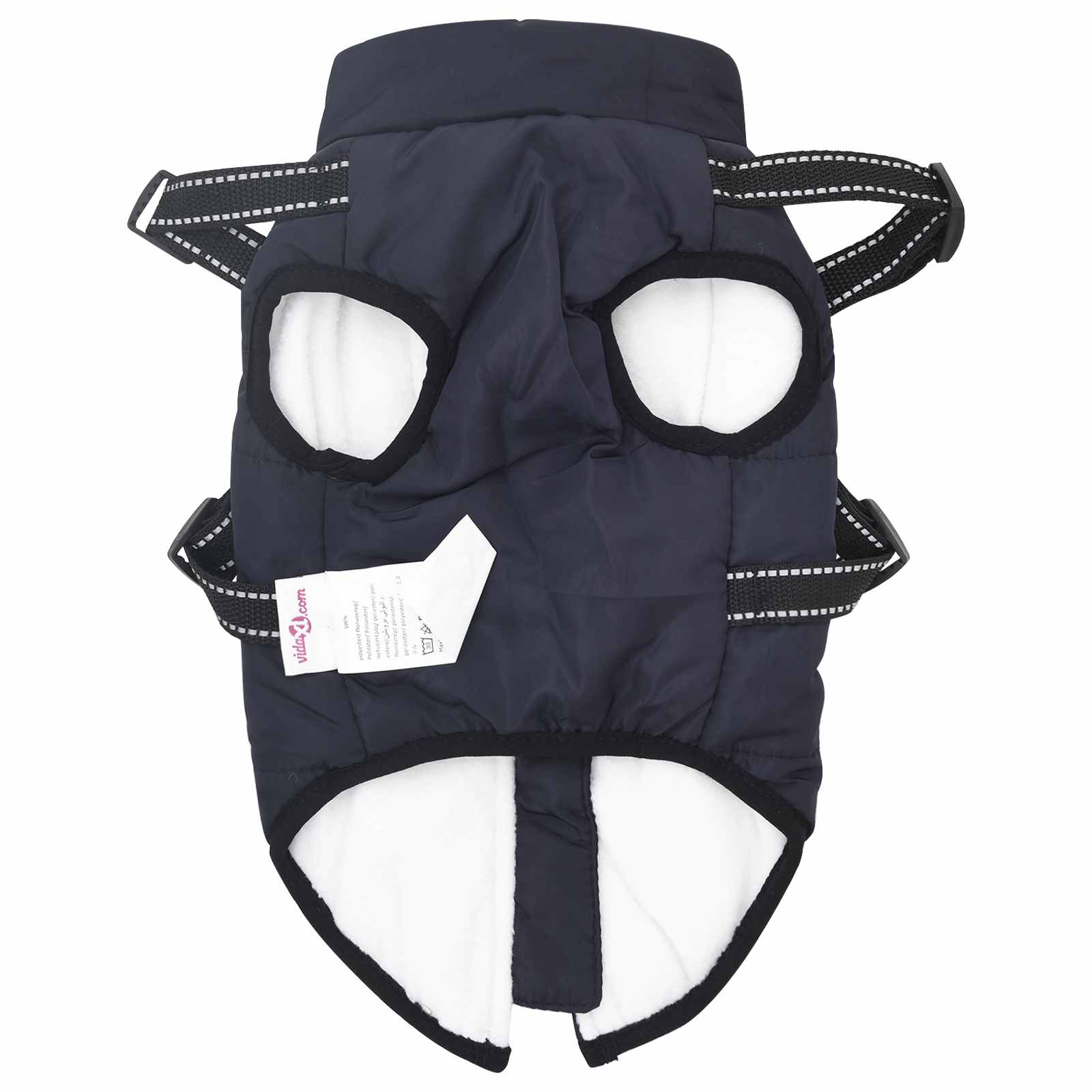 Cappotto per Cani Blu navy L32 Pile e Poliestere