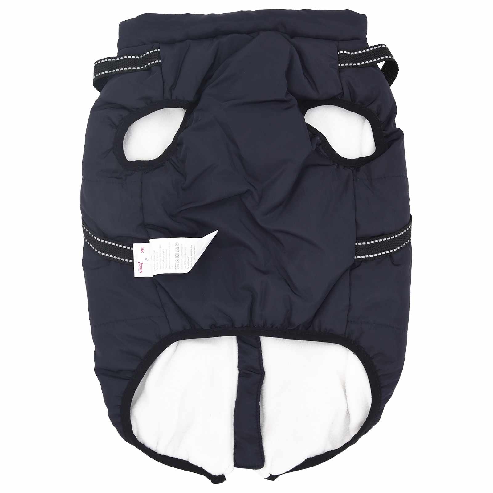 Cappotto per Cani Blu navy L68 Pile e Poliestere