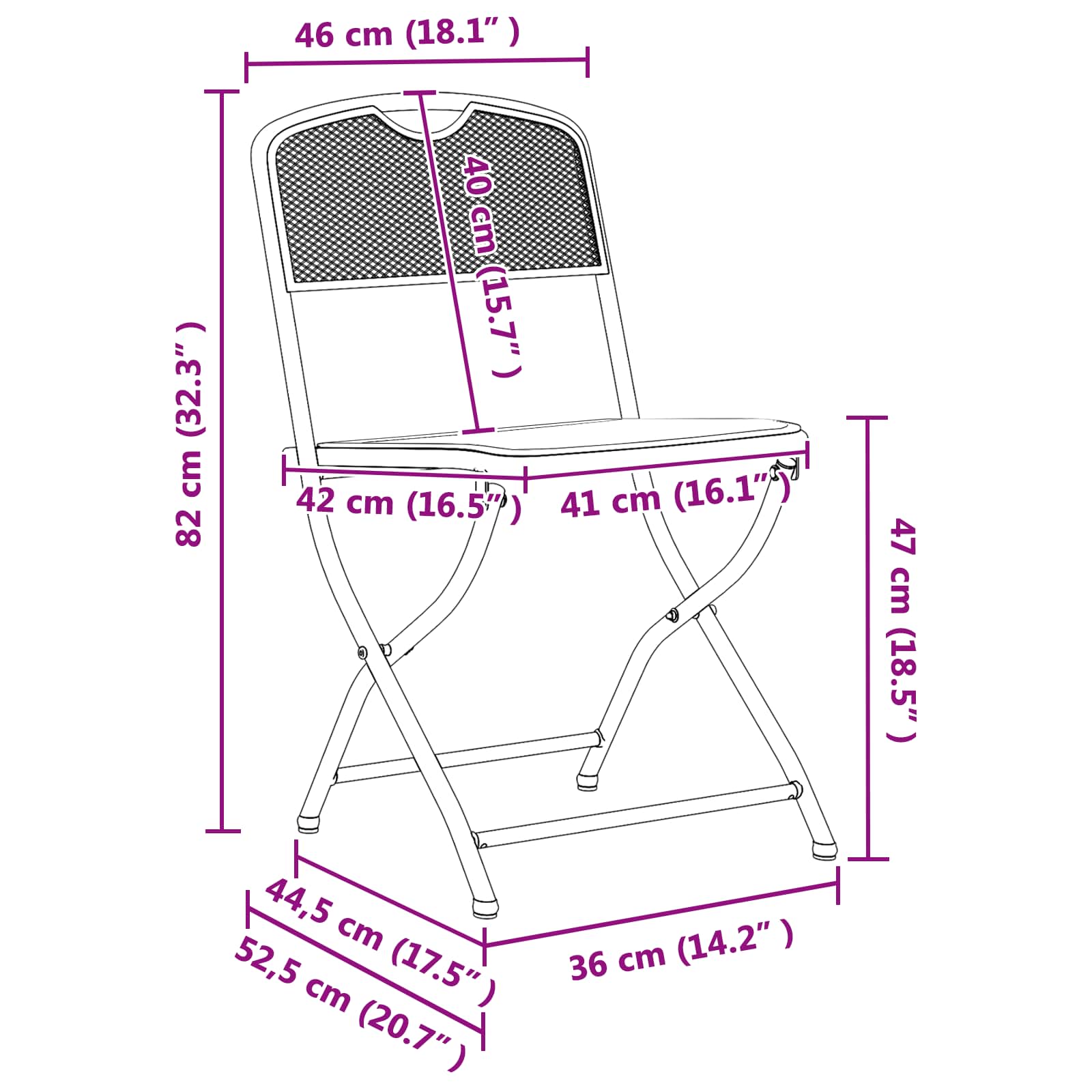 Set di Mobili da Esterno 7 pz Antracite Ferro e Acciaio