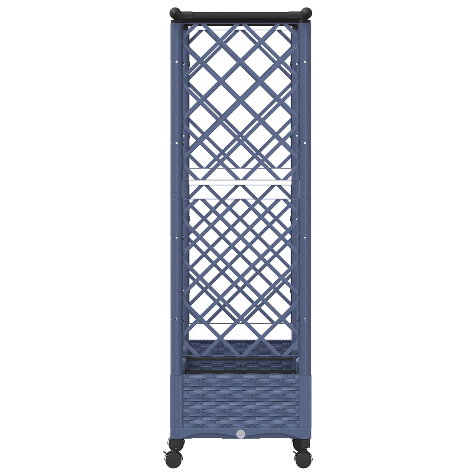 Letto Rialzato con Griglia e Tetto Grigio 164 x 40 x 127 cm PP