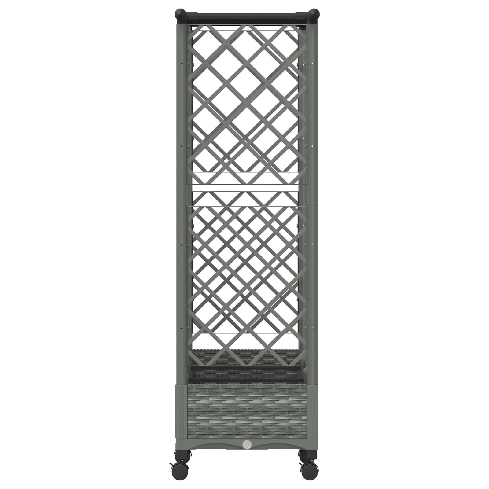 Letto Rialzato con Griglia e Tetto Grigio Chiaro PP