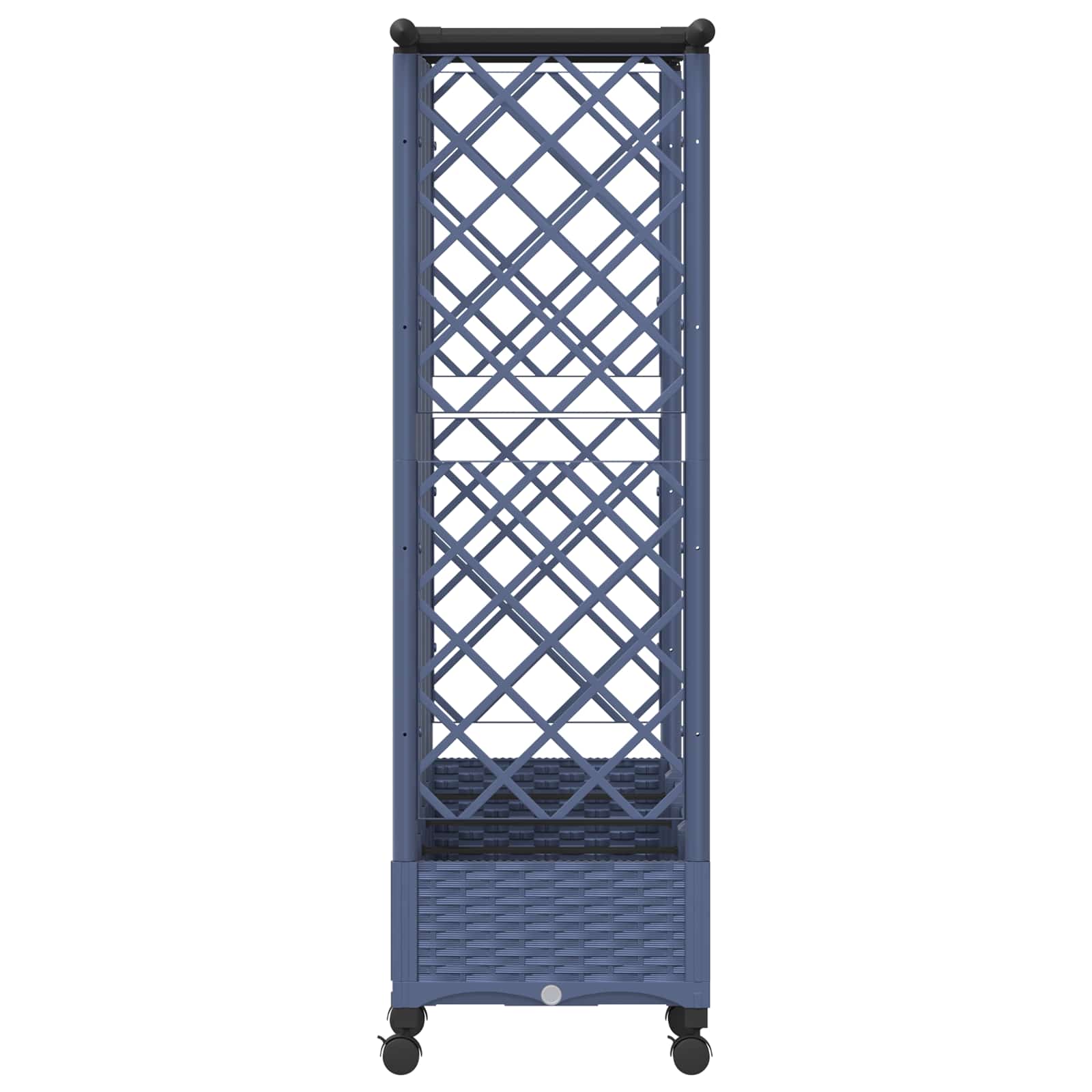 Letto Rialzato con Griglia e Tetto Grigio 202,5 x 40 x 127 cm
