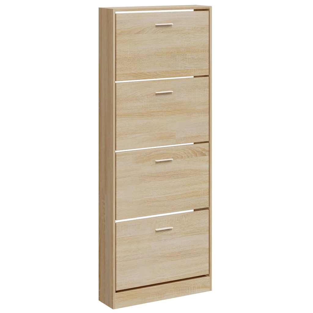 Scarpiera Rovere 59x17x150 cm in Legno Multistrato