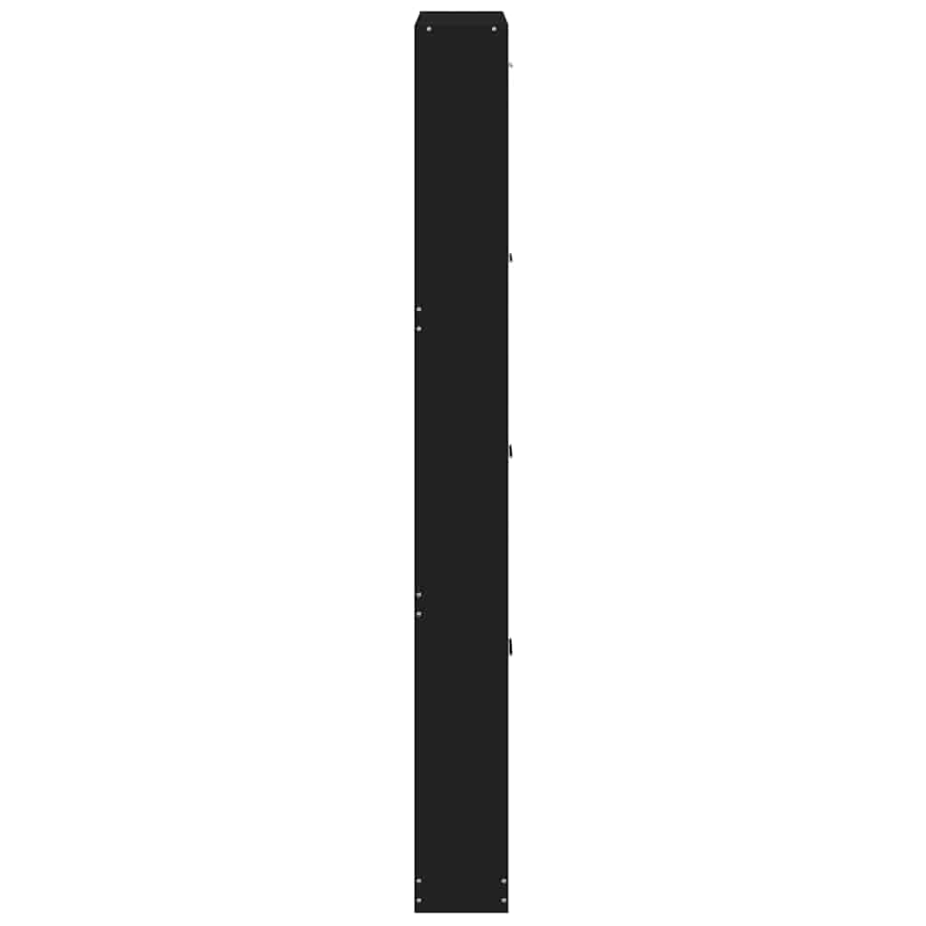 Scarpiera Nera 59x17x150 cm in Legno Multistrato