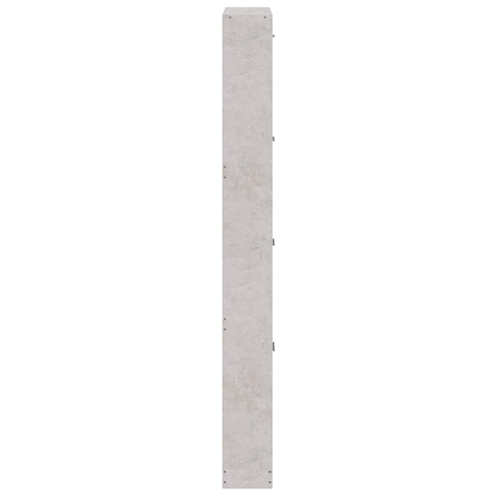 Scarpiera Grigio Cemento 59x17x150 cm in Legno Multistrato