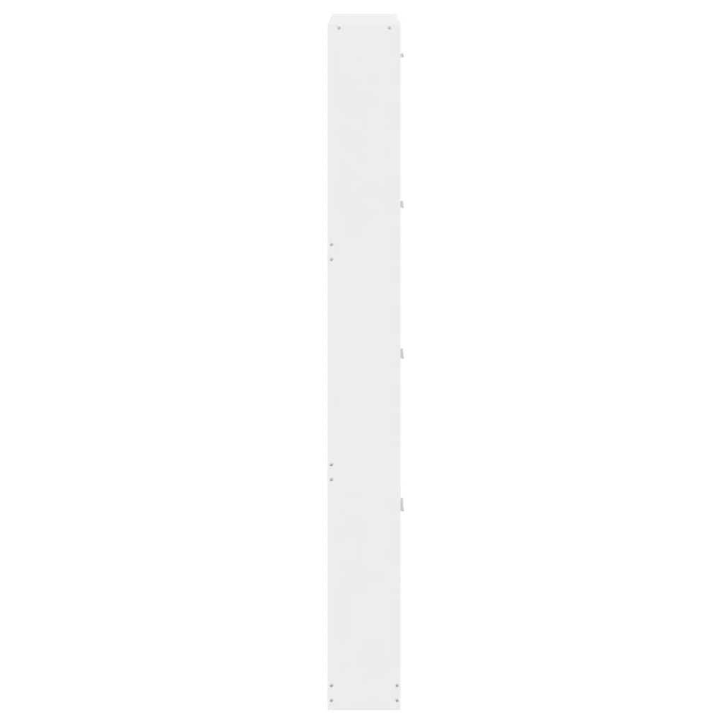 Scarpiera Bianco Lucido 59x17x150 cm in Legno Multistrato