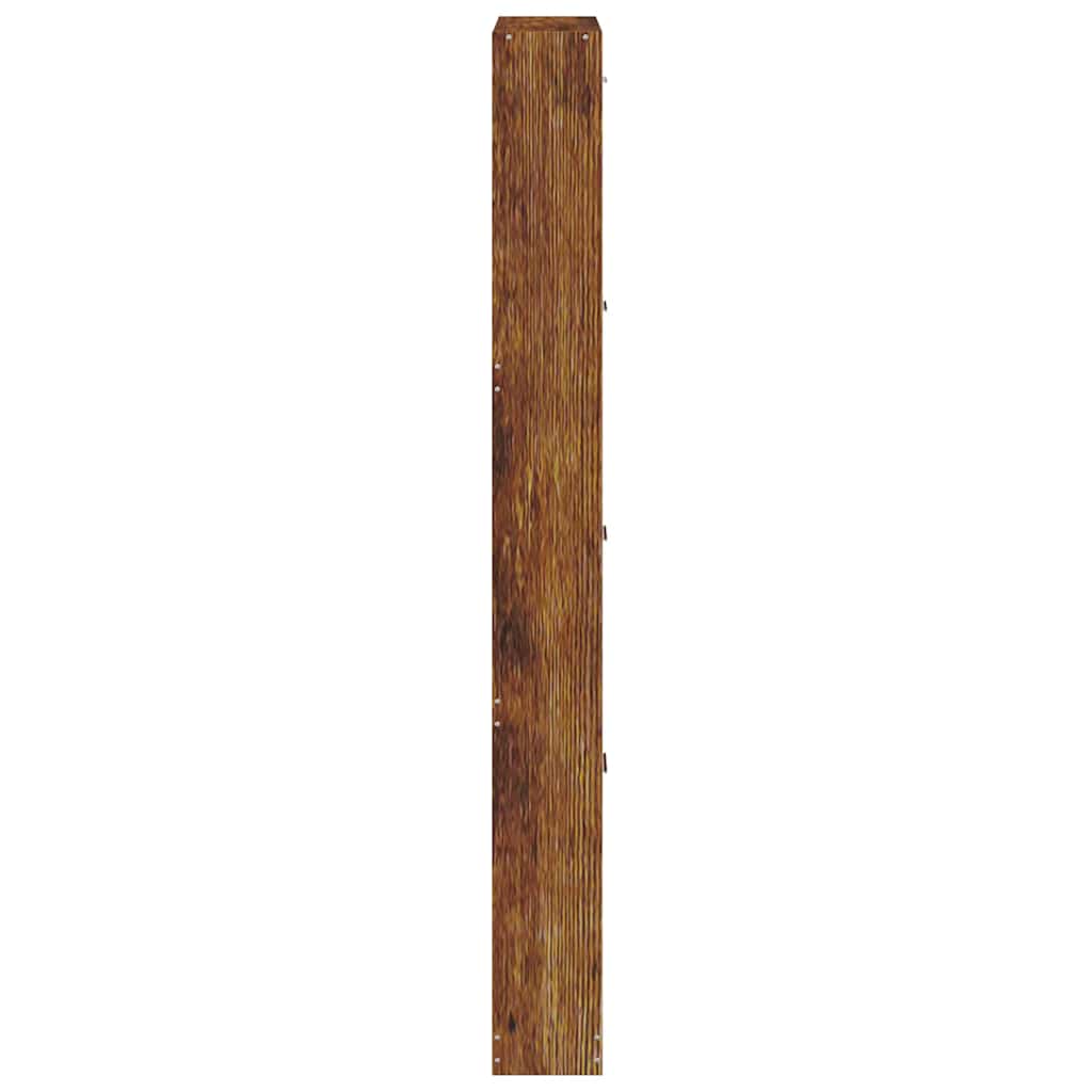 Scarpiera Rovere Fumo 59x17x150 cm in Legno Multistrato