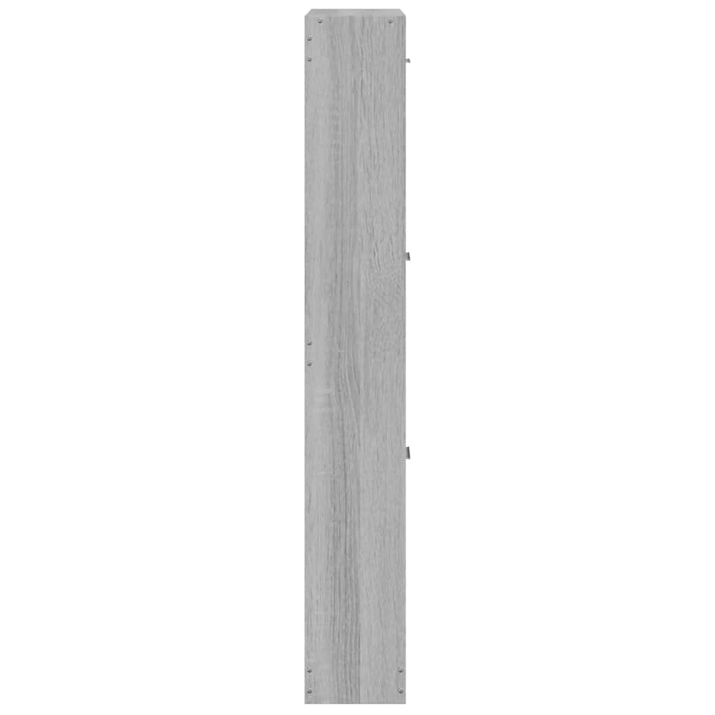 Scarpiera Grigio Sonoma 59x17x108 cm in Legno Multistrato