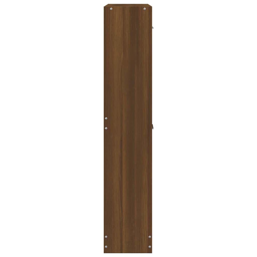 Scarpiera Rovere Marrone 59x17x81 cm in Legno Multistrato