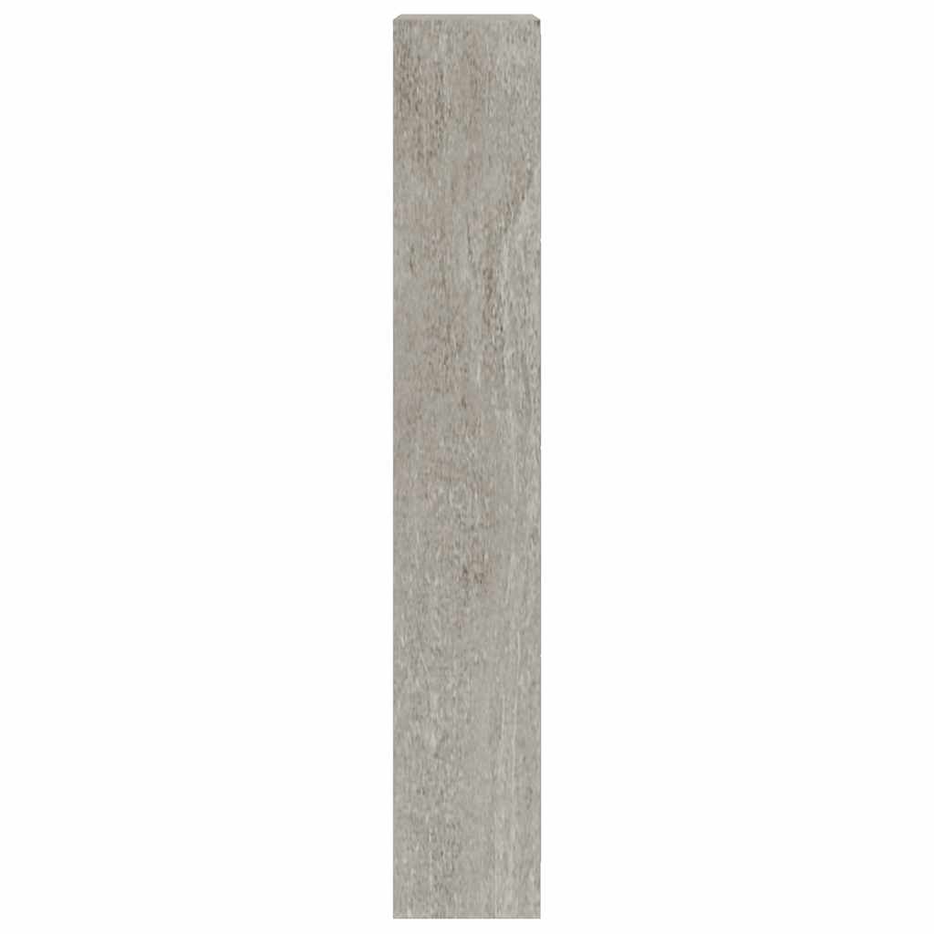 Scarpiera Grigio Cemento 63x24x147 cm in Legno Multistrato