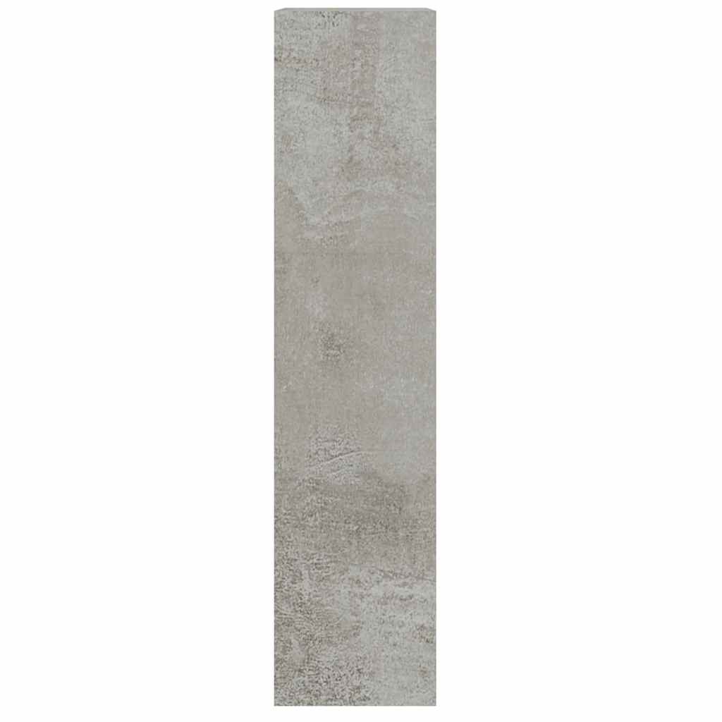 Scarpiera Grigio Cemento 63x24x103 cm in Legno Multistrato