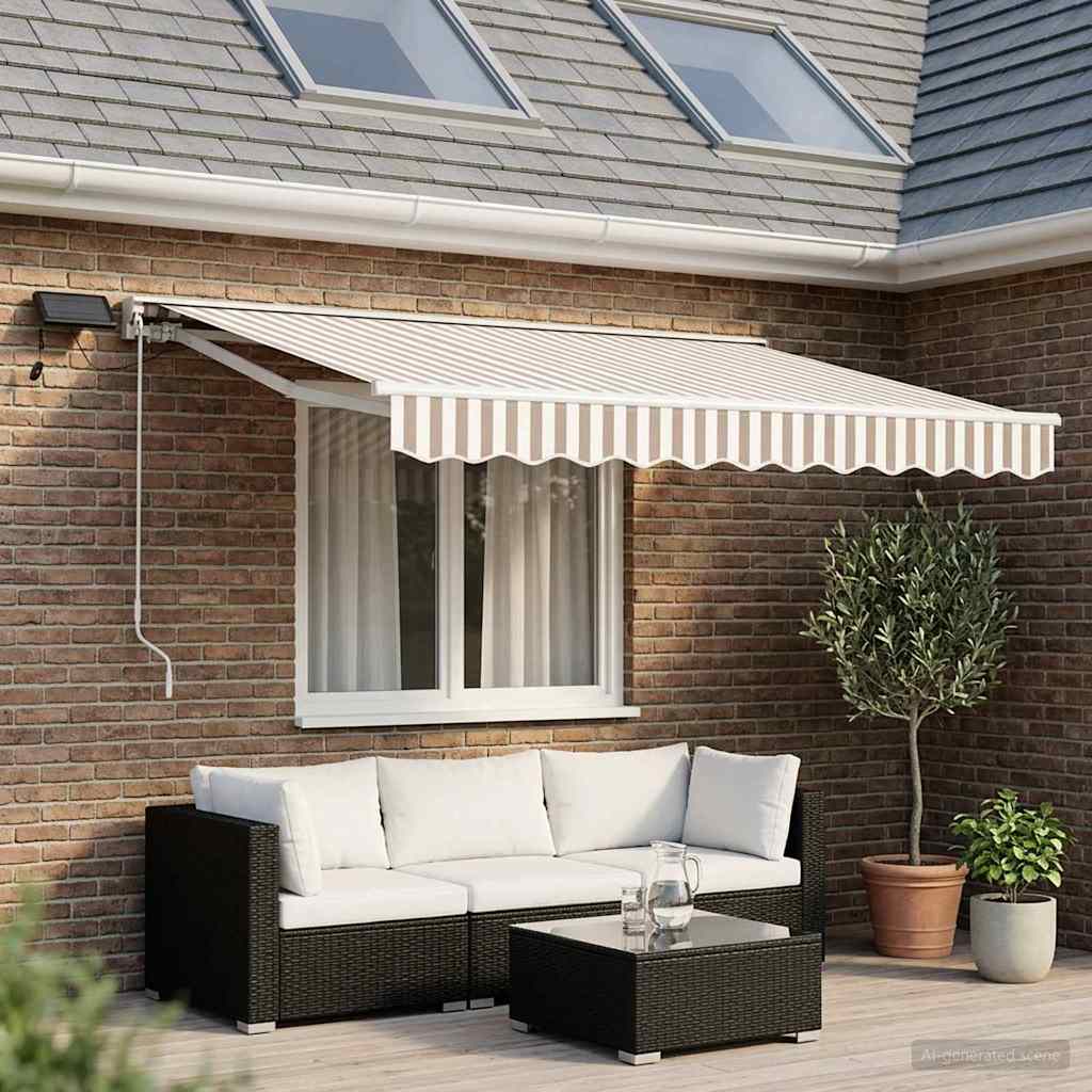Cornice per Tenda Manuale con LED 2,5 x 2 m