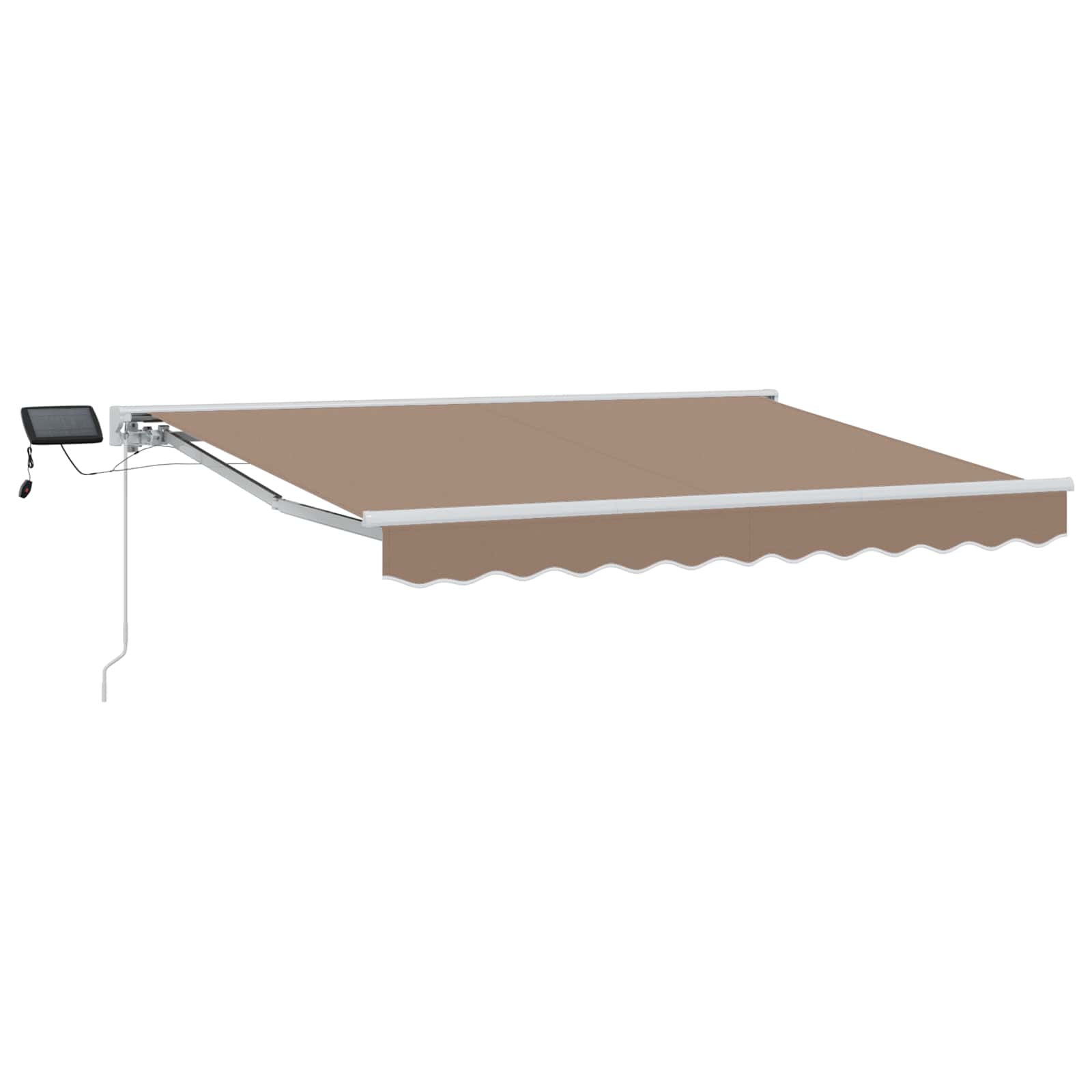 Cornice per Tenda Manuale con LED Tortora 2,5 x 2 m