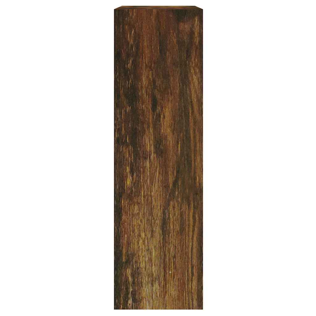 Scarpiera Rovere Fumo 63x24x81 cm in Legno Multistrato