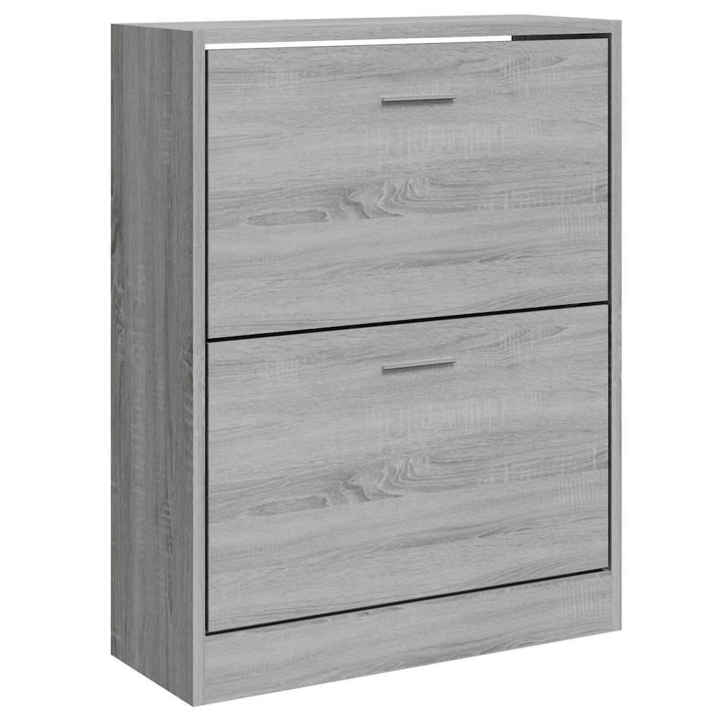 Scarpiera Grigio Sonoma 63x24x81 cm in Legno Multistrato