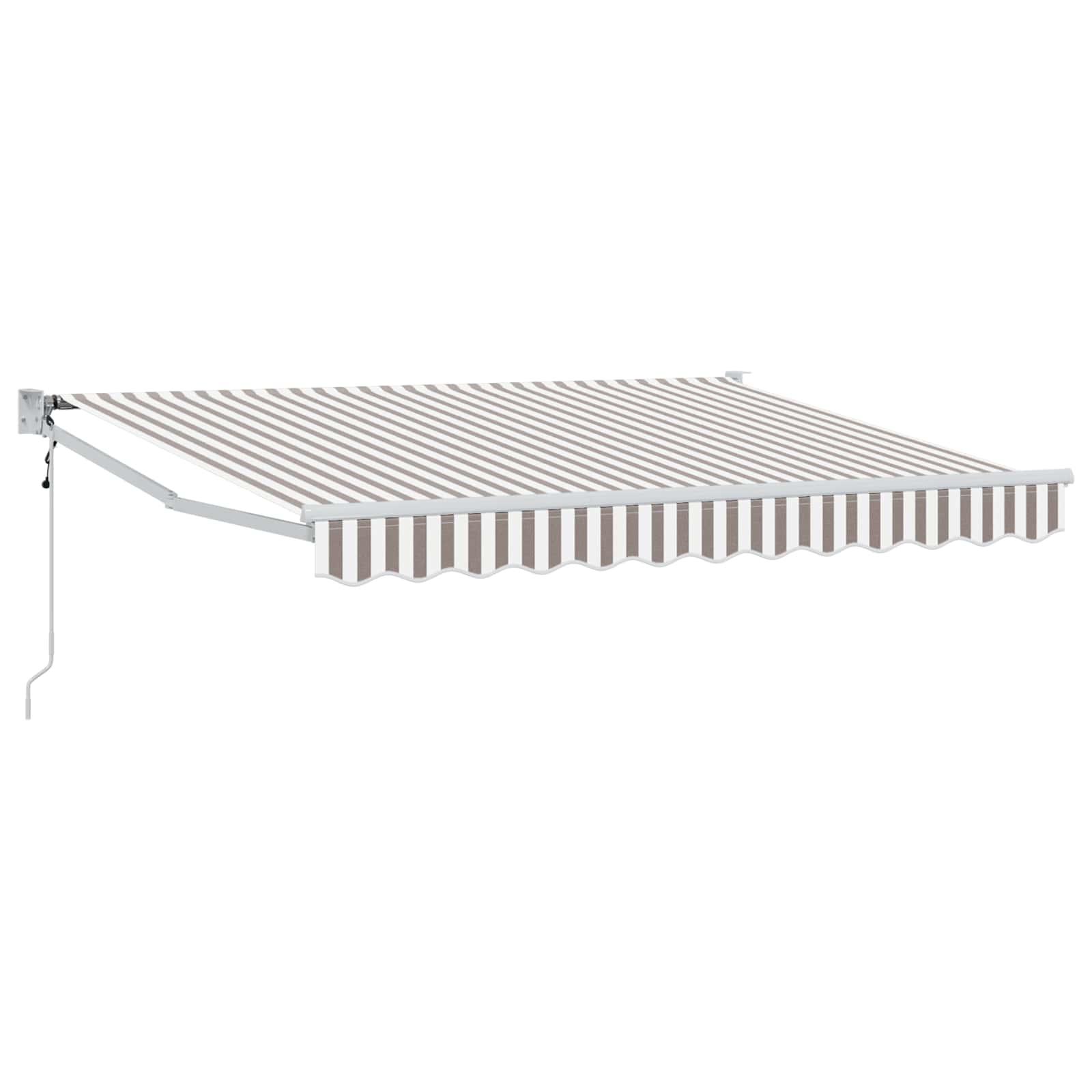 Tenda retrattile Grigio chiaro e bianco 3,5 x 2 m