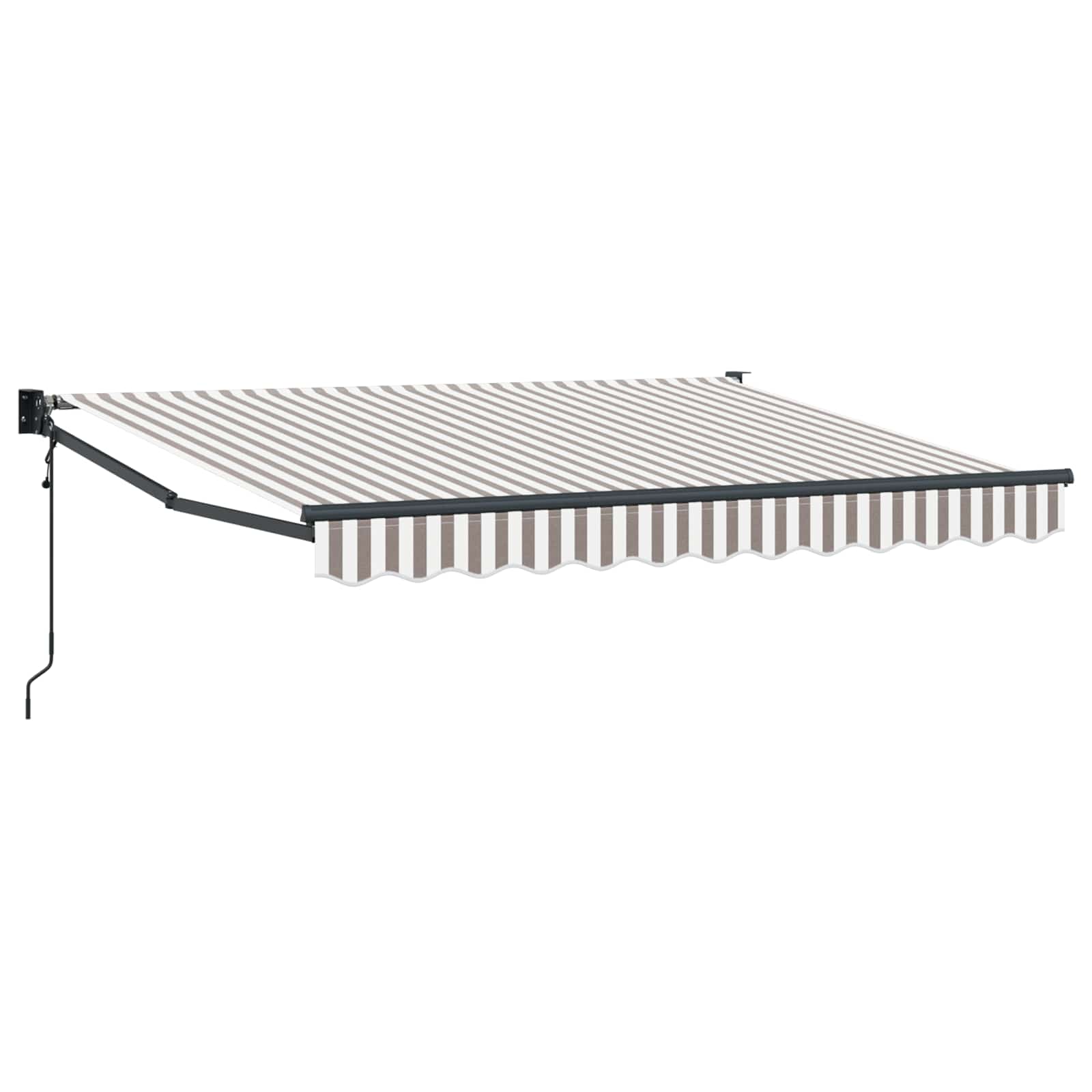 Tenda retrattile Grigio chiaro e bianco 3,5 x 2 m