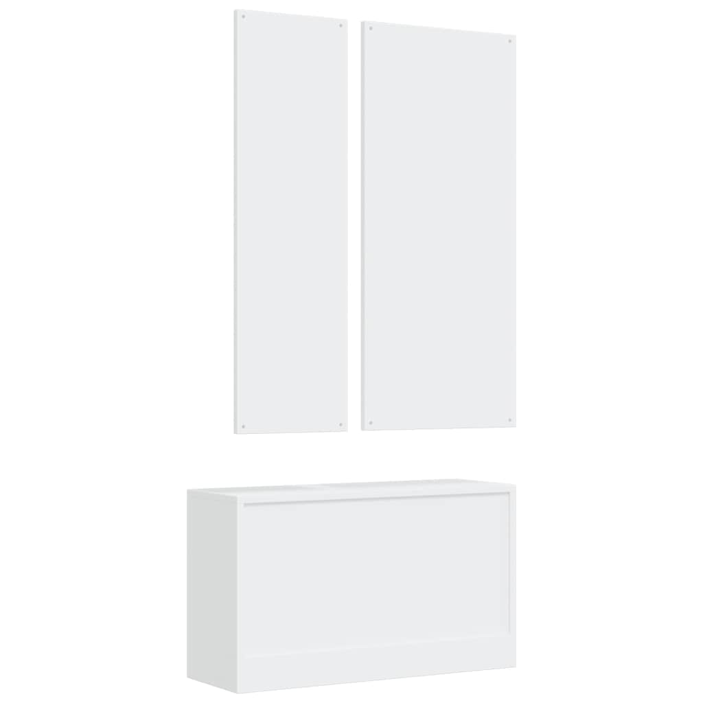 Set Scarpiere 3 in 1 Bianco in Legno Multistrato