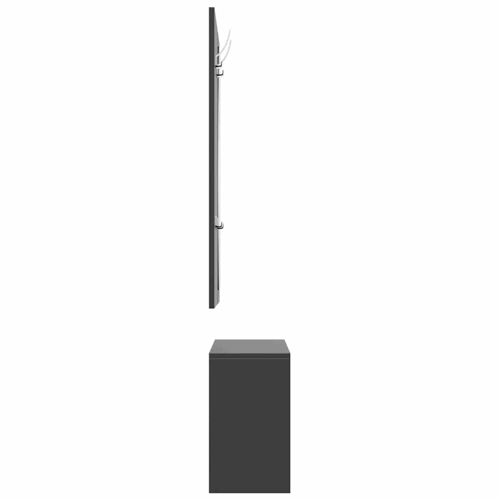 Set Scarpiere 3 in 1 Nero in Legno Multistrato