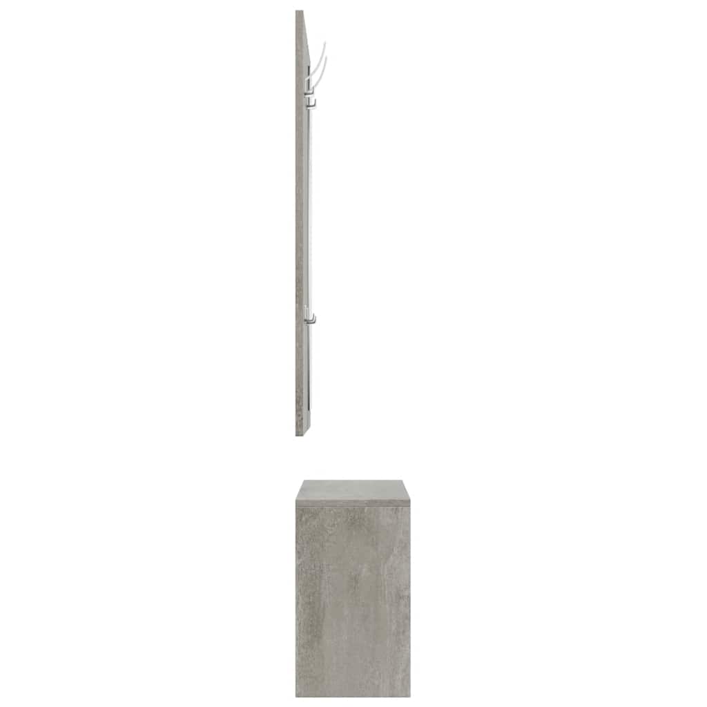 Set Scarpiere 3 in 1 Grigio cemento in Legno Multistrato