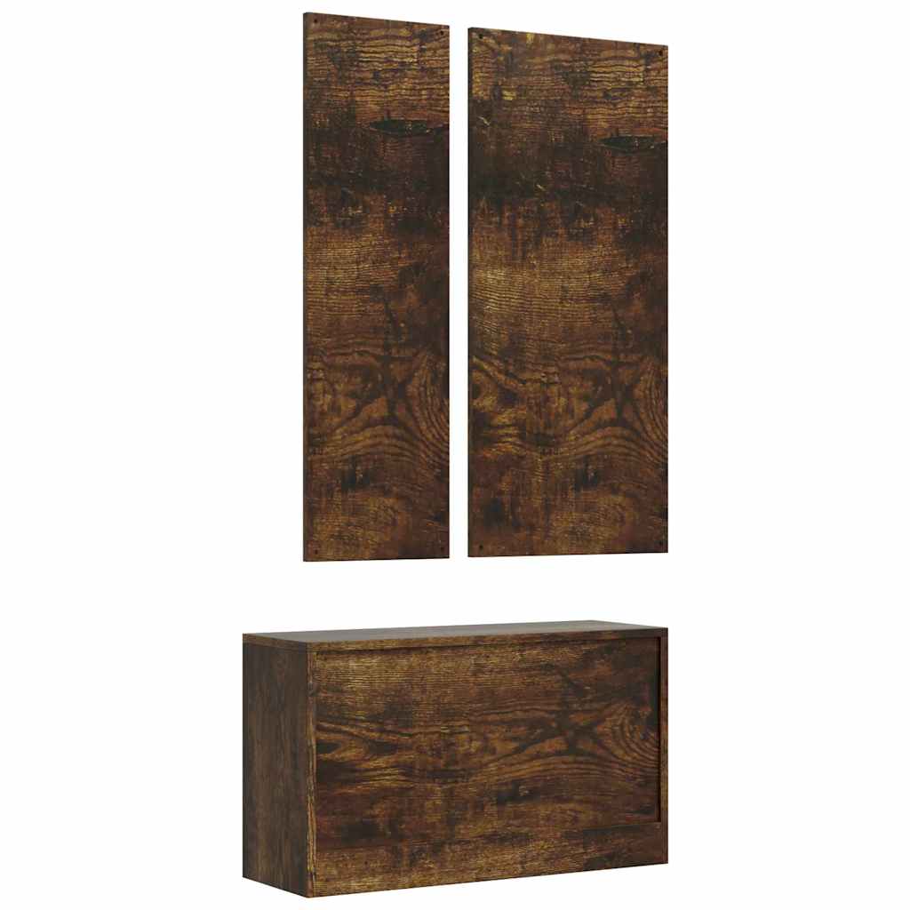 Set Scarpiere 3 in 1 rovere fumo in Legno Multistrato