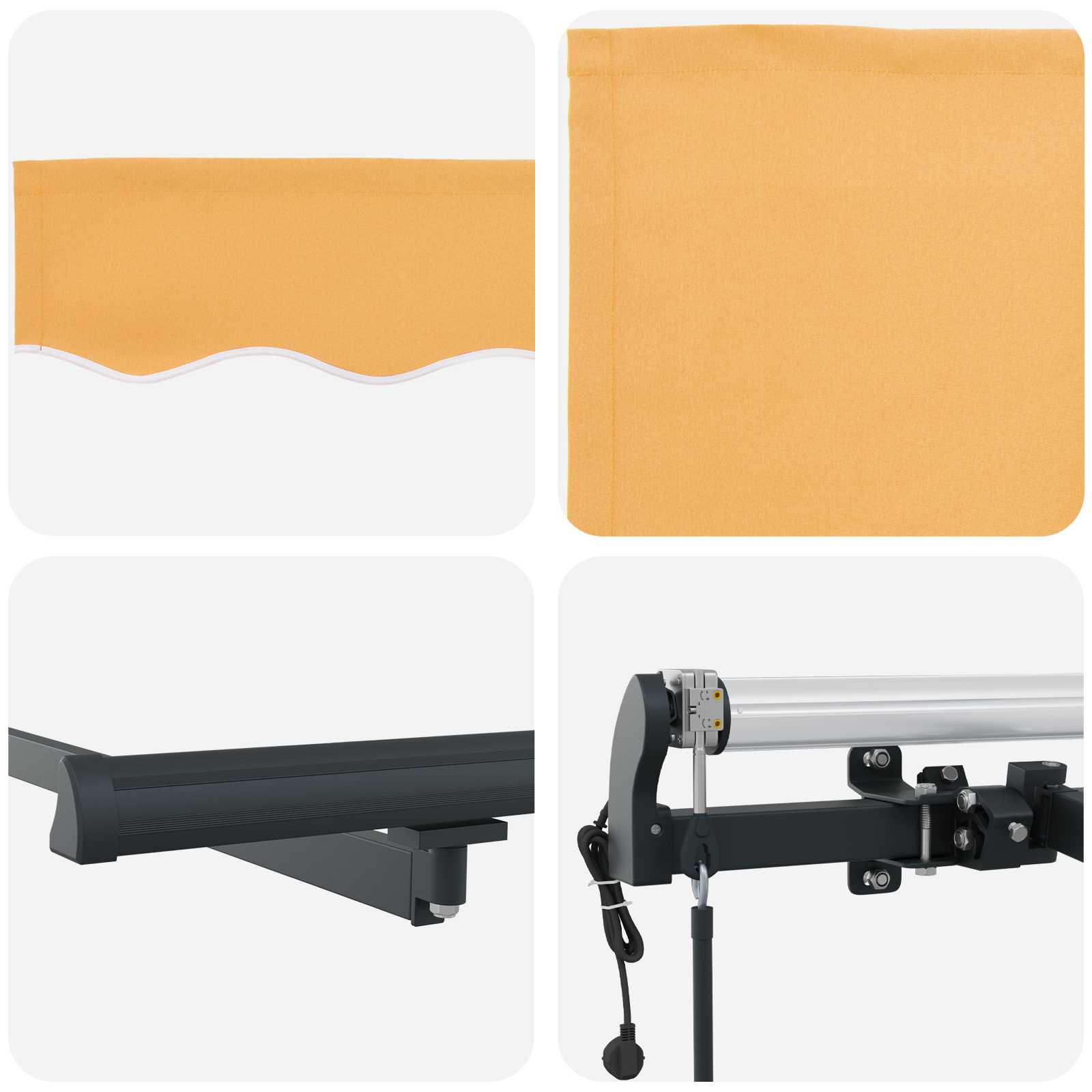Tenda retrattile Sabbia 3,5 x 2 m Tessuto