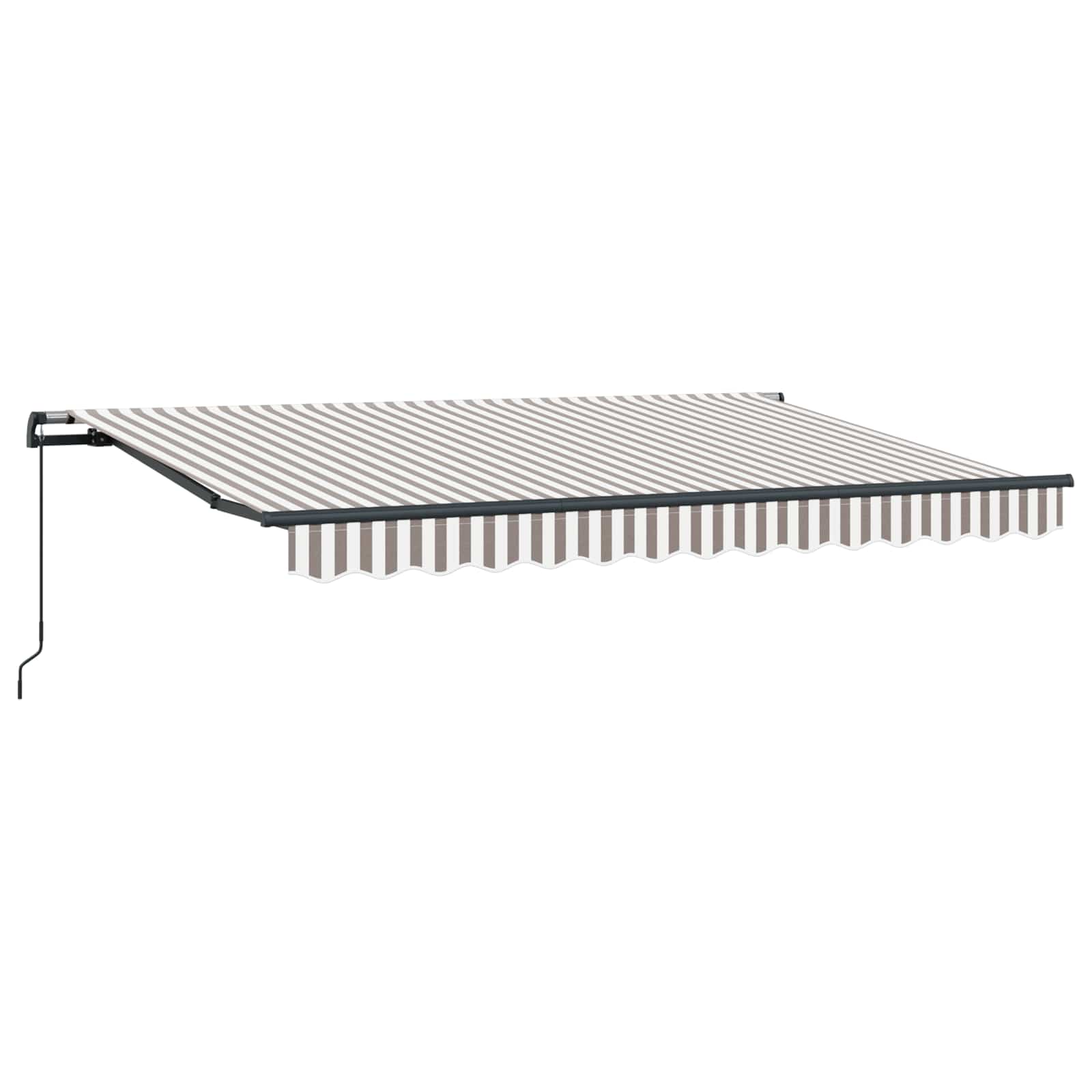 Tenda retrattile Grigio chiaro e bianco 300 x 250 cm